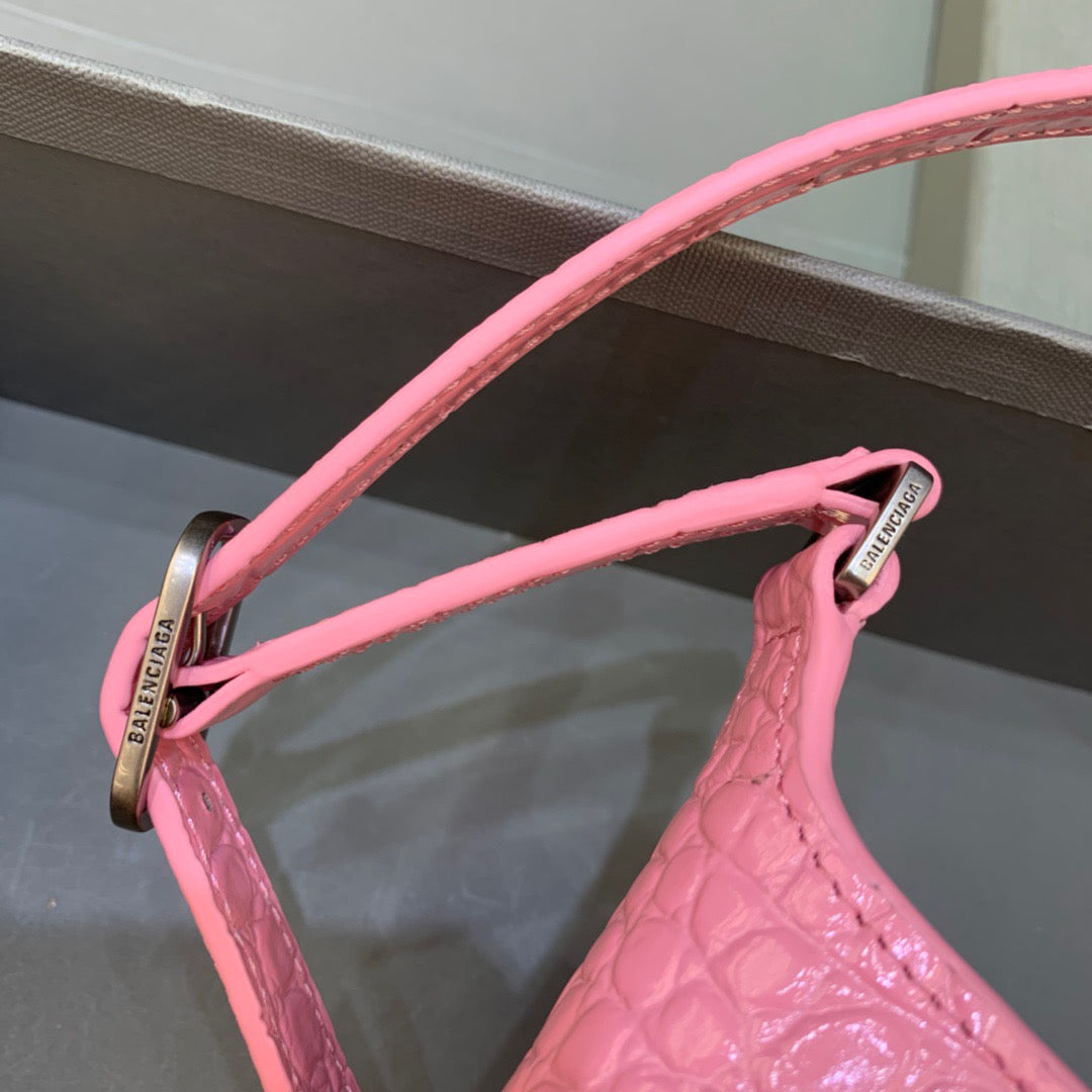 Top Quality XX Small Hobo Bag In Pink, For Women,  Bags 7.8in/20cm