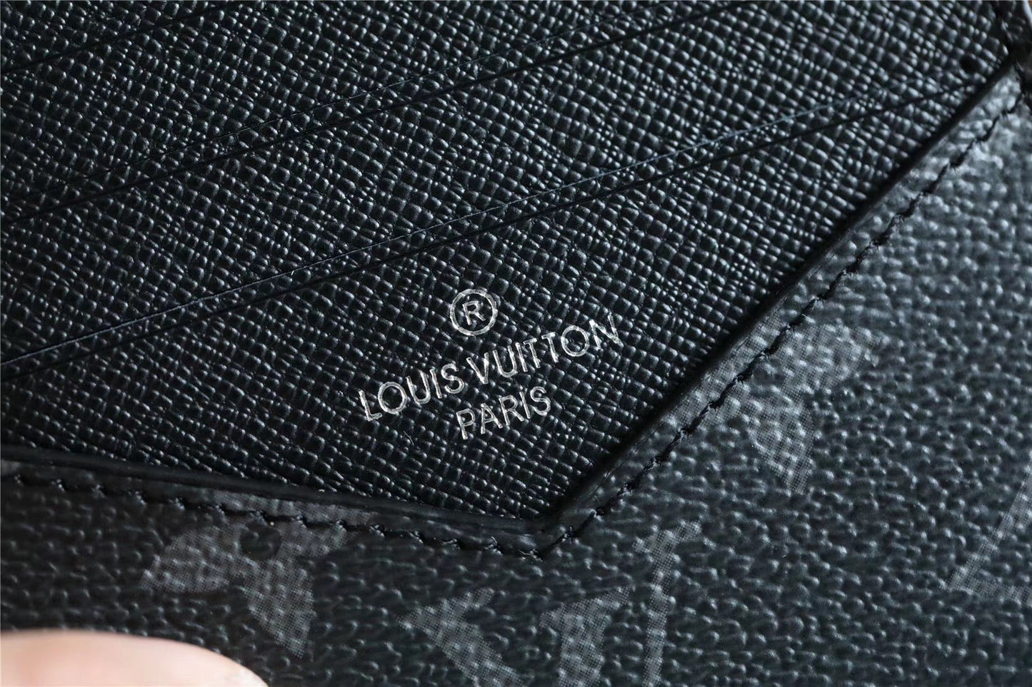 Top Quality ID Card Holder Monogram Canvas Black For Men, Wallet 13cm Top Quality N60378