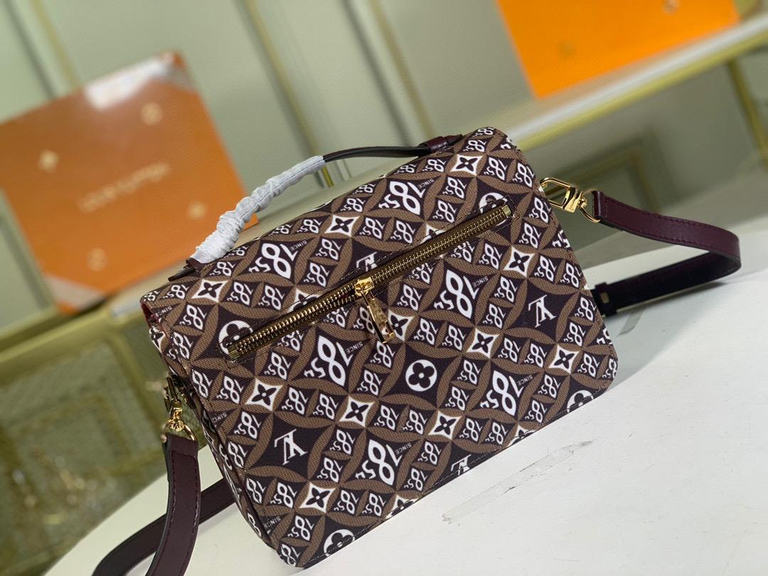 Top Quality Pochette Metis MM Jacquard Since 1854 Brown For Women,  Shoulder And Crossbody Bags 9.8in/25cm Top Quality
