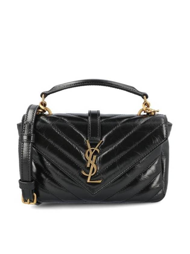 Luxury Saint Laurent Trending 2025 Applique Logo Quilted Calf Leather Tote Bag Black