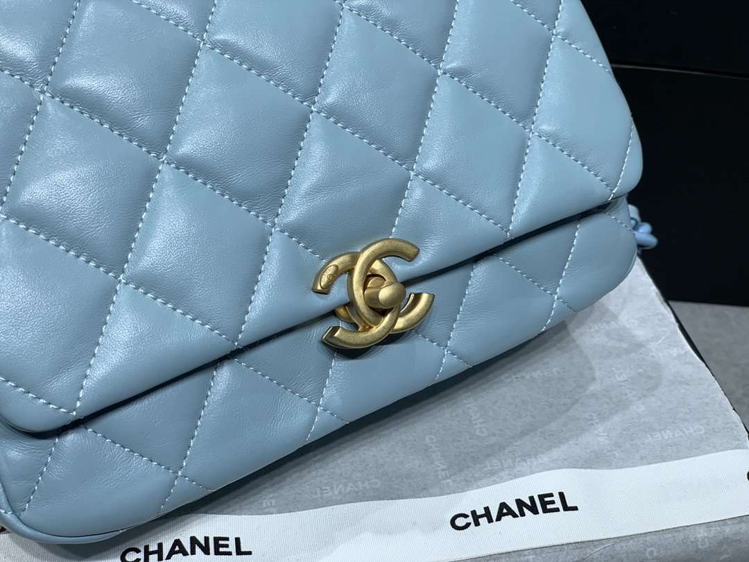 CHLSmall Top Qualityap Bag Gold-Tone Metal Blue Bag For Women 16cm/6.2in
