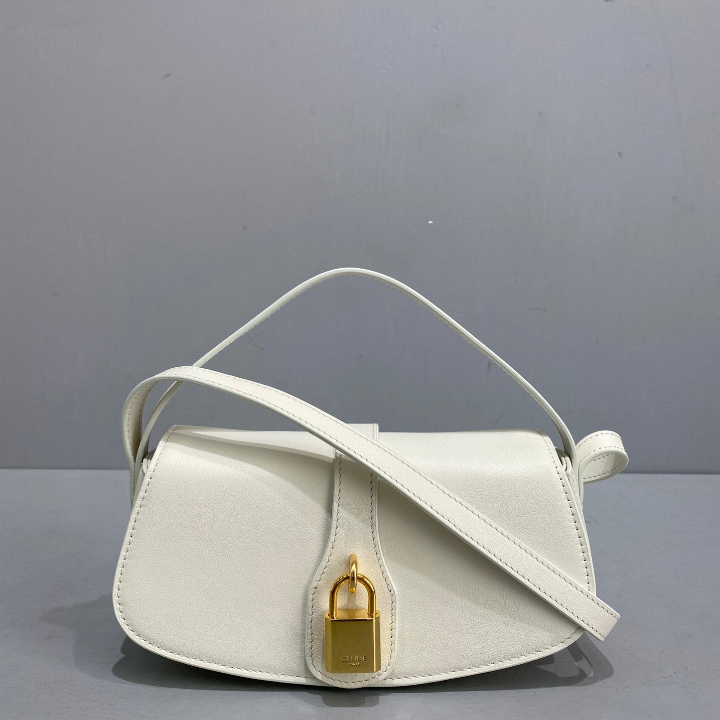 Top Quality Clutch On Strap White For Women 7in/18cm 10I593DQ1.01OP