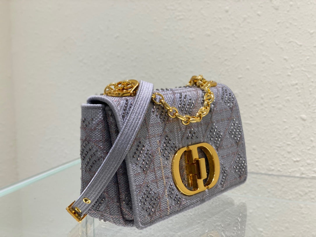 Top Quality MeTop Qualityum Caro Bag Gray , For Women, Womens Handbags 25.5cm/10in CD