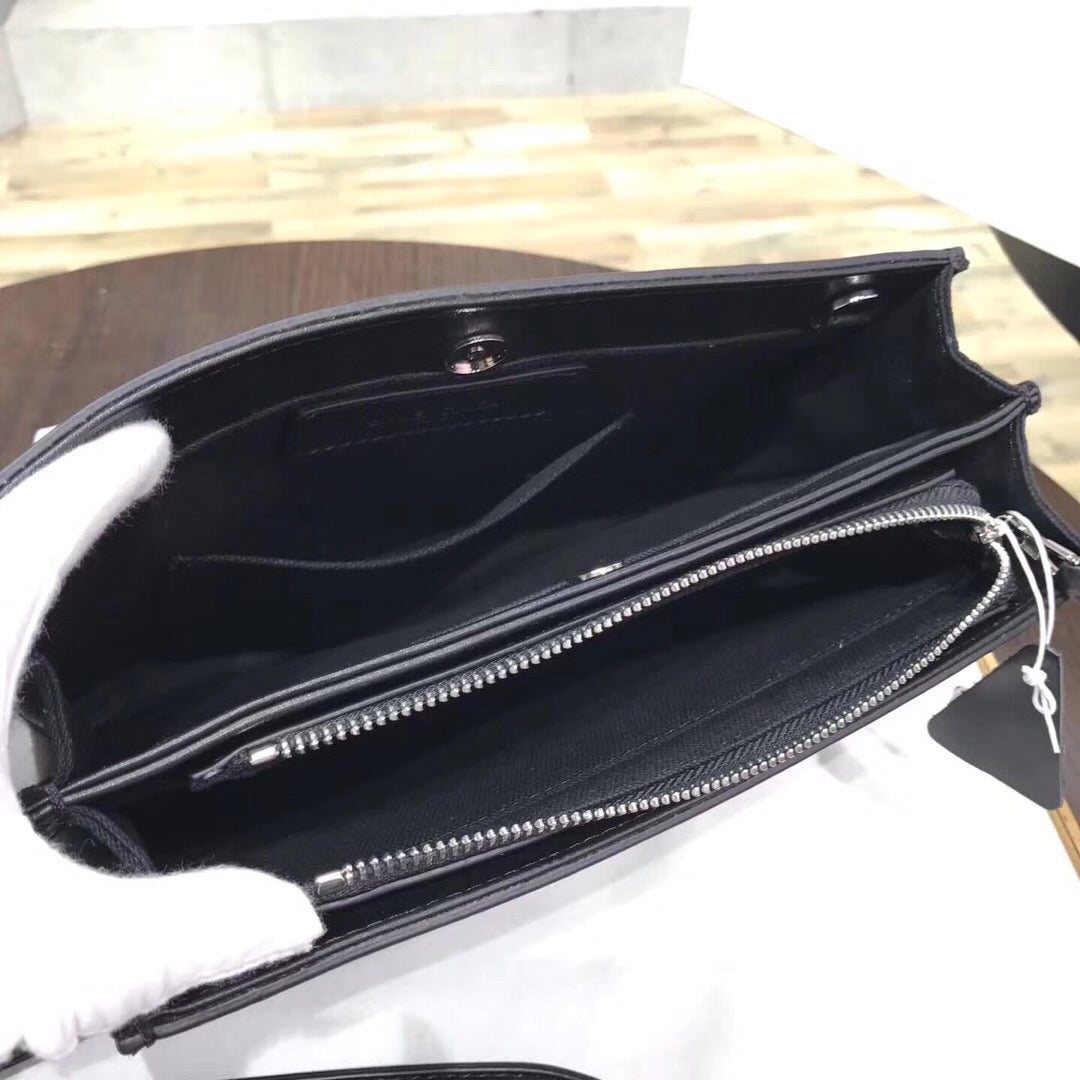 Top Quality Satin Crossbody Shoulder Bag In Black, For Women,  Bags 10.2in/26cm