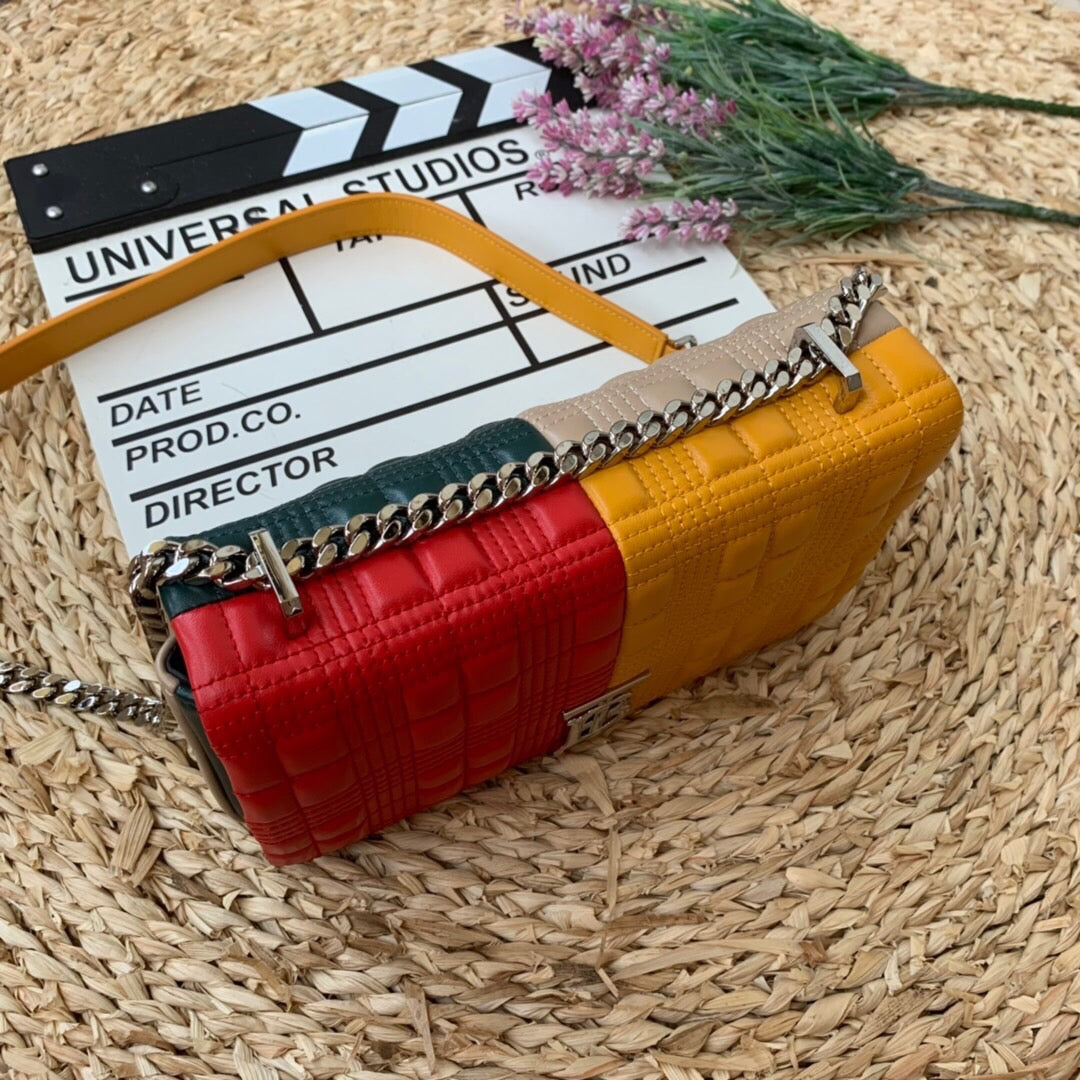 Top Quality Horseferry Print Quilted Small Lola Bag Monogram Red And Orange For Women, Bags 9in/23cm