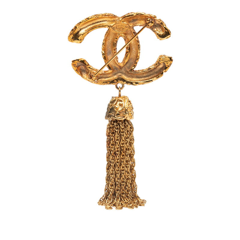 Chanel Coco Mark Lava Fringe Brooch