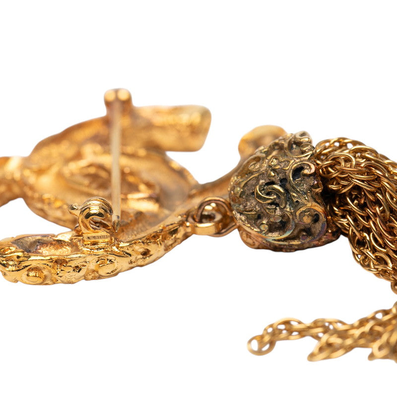 Chanel Coco Mark Lava Fringe Brooch