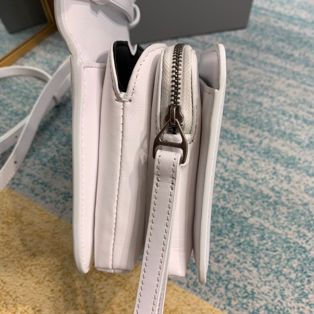 Top Quality Bolso Bandolera B In White, For Women,  Bags 7in/18cm
