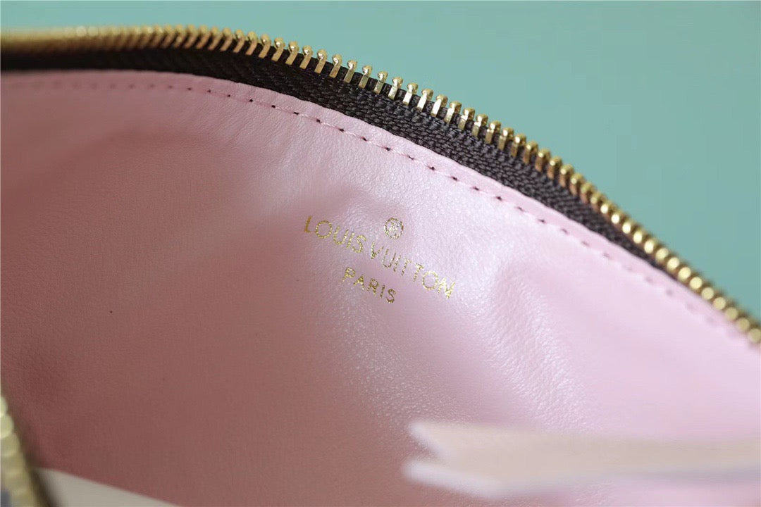 Top Quality Pochette Felicie Monogram Canvas Fuchsia Pink For Women,  Shoulder And Crossbody Bags 21cm/8.3in Top Quality M61276