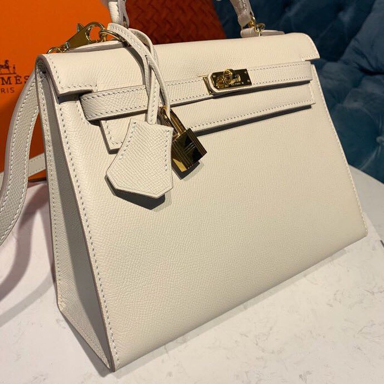 Top Quality Kelly Craie For Women Gold Toned Hardware 10in/25cm