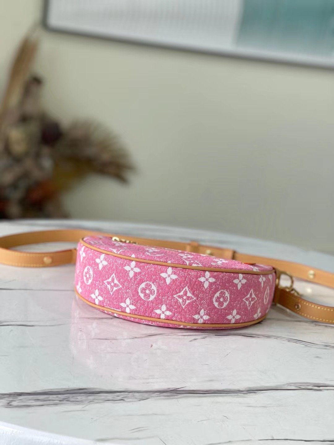 Top Quality Loop Since 1854 Jacquard Pink By Nicolas Ghesquière For Cruise Show, WoHandbags 9.1in/23cm Top Quality M81166