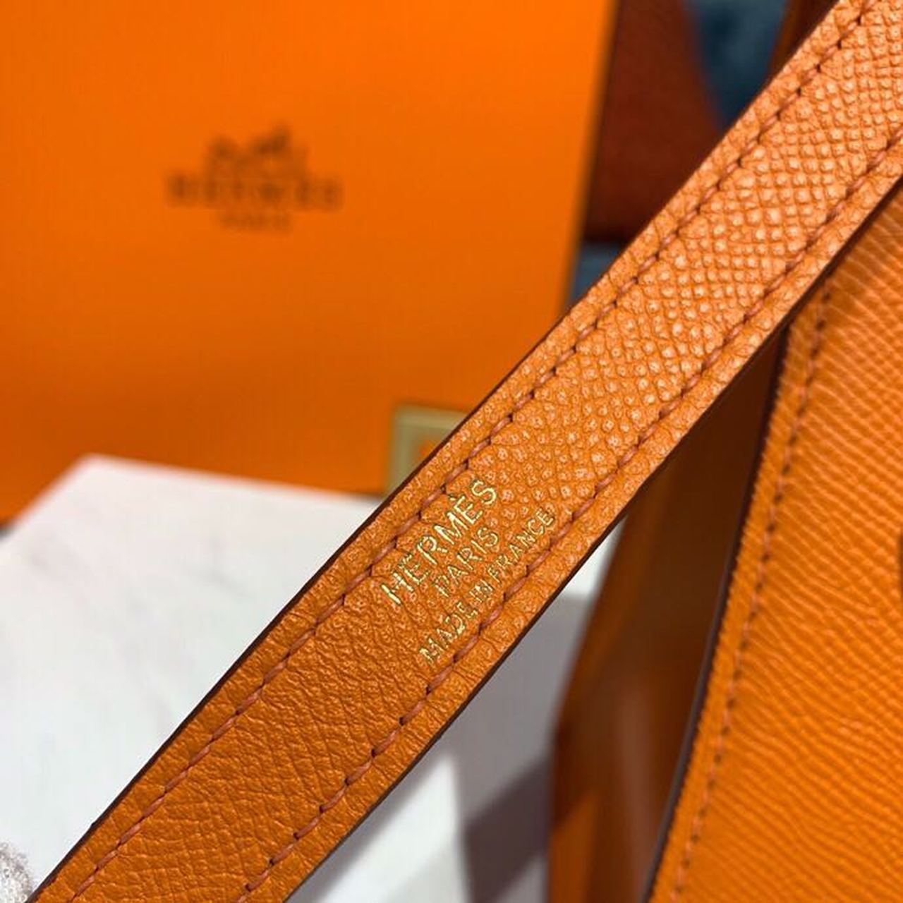 Top Quality Kelly Orange For Women Gold Toned Hardware 10in/25cm