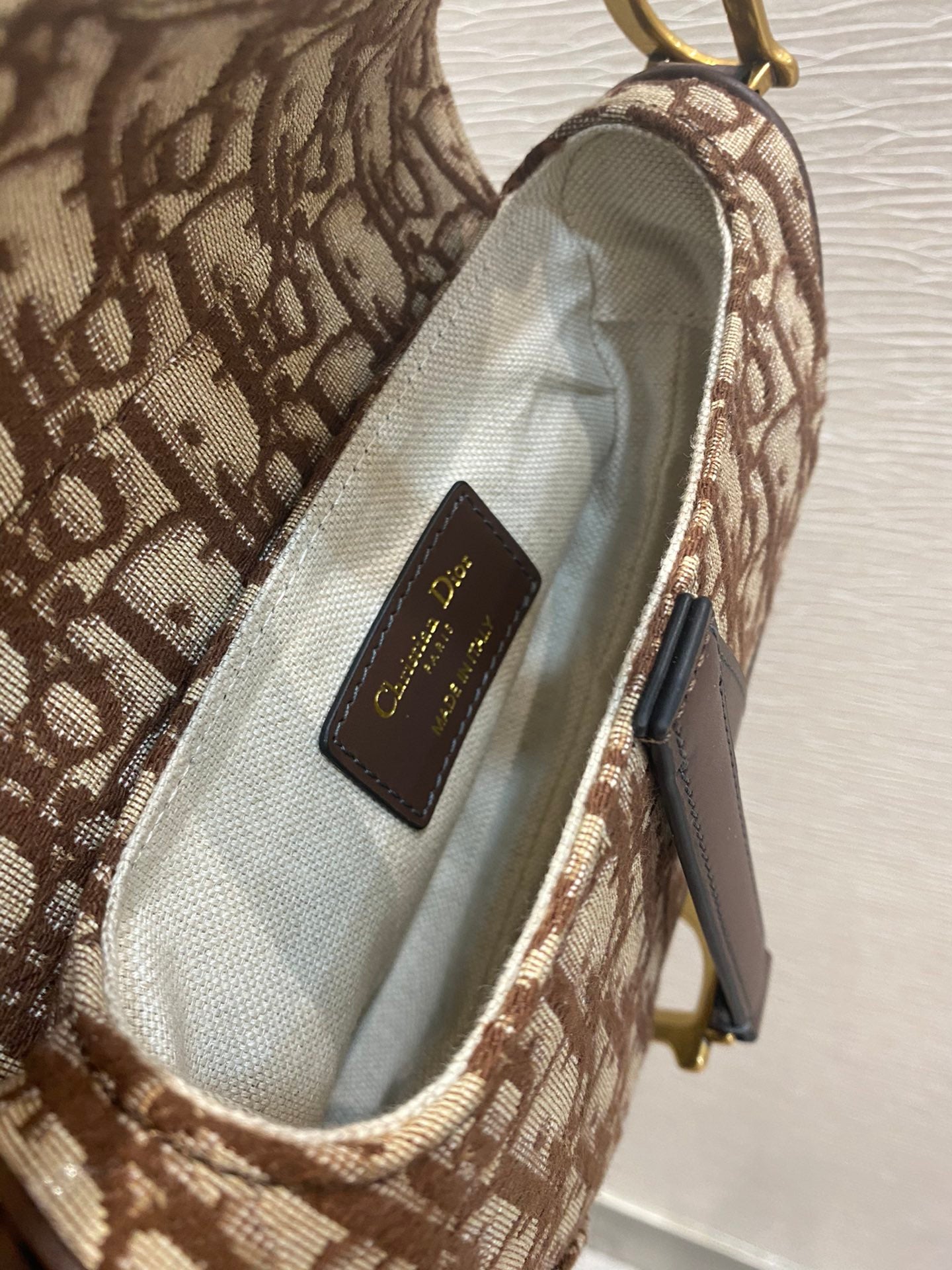 Top Quality Brown Mini Saddle Bag For Women 21cm/7in CD