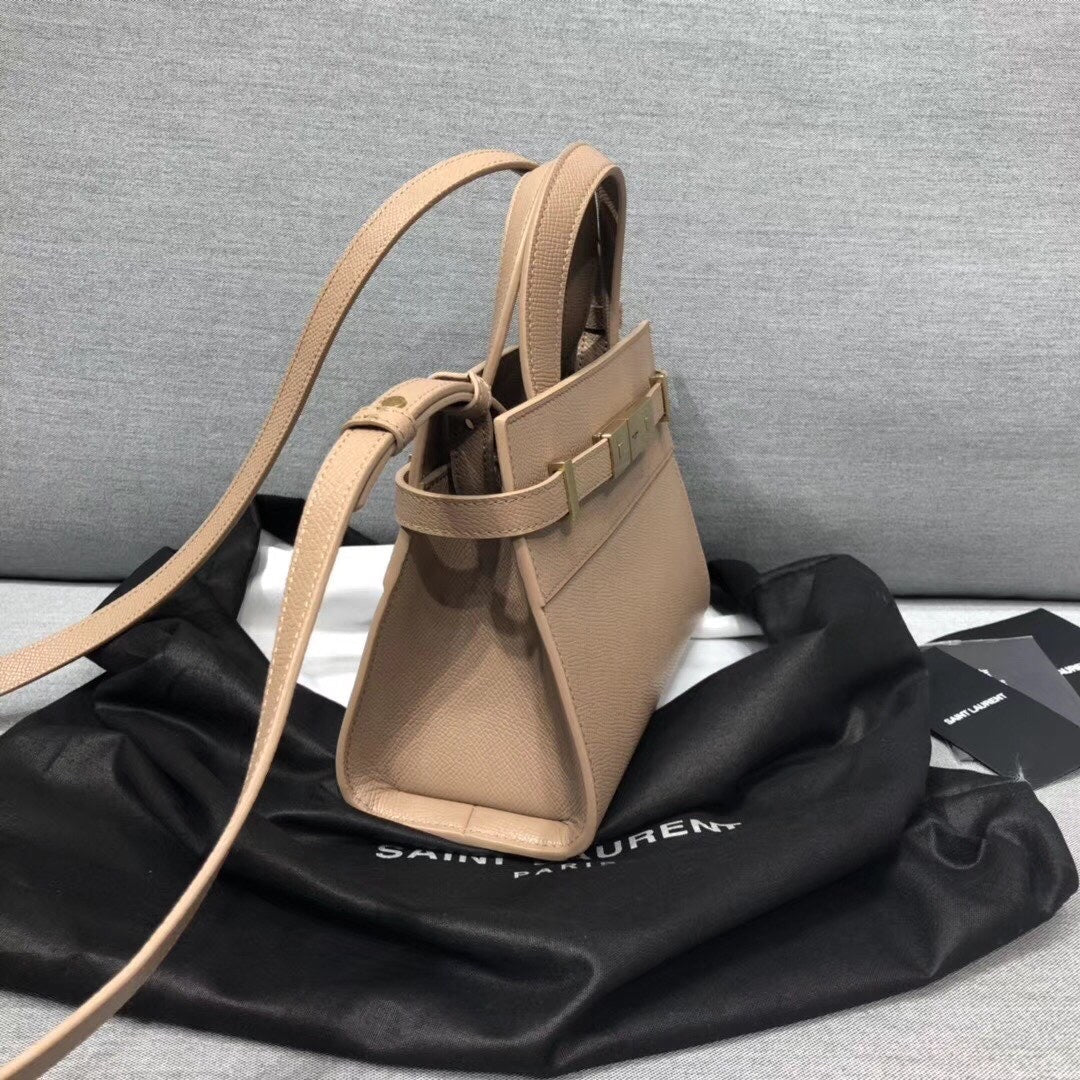 YSSL Manhattan Nano Shopping Bag In Box Beige For Women 8in/21cm YSL