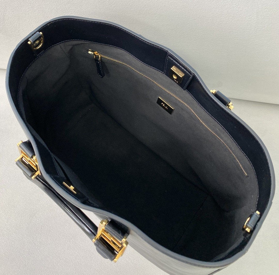 Top QualityTop Quality Medium FF Tote Shoulder Black Bag For Woman 38cm/15in