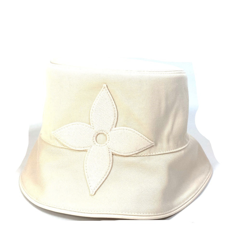 LOUIS VUITTON hat M7090 cotton beige Hat Hat Bucket Hat Bob Hat Monogram reversible Bucket hat�ELV first Women