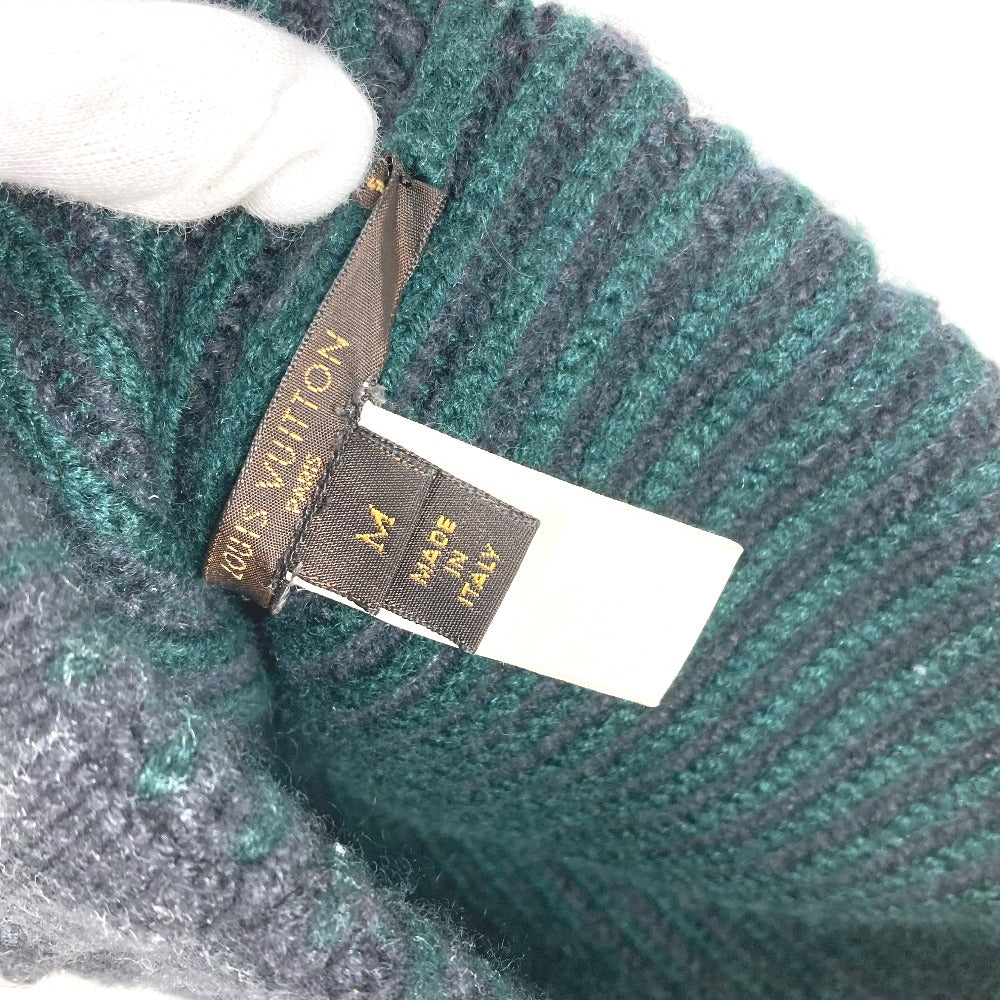 LOUIS VUITTON Knit hat wool gray beanie hat knit hat knit cap LV logo Women ‚l