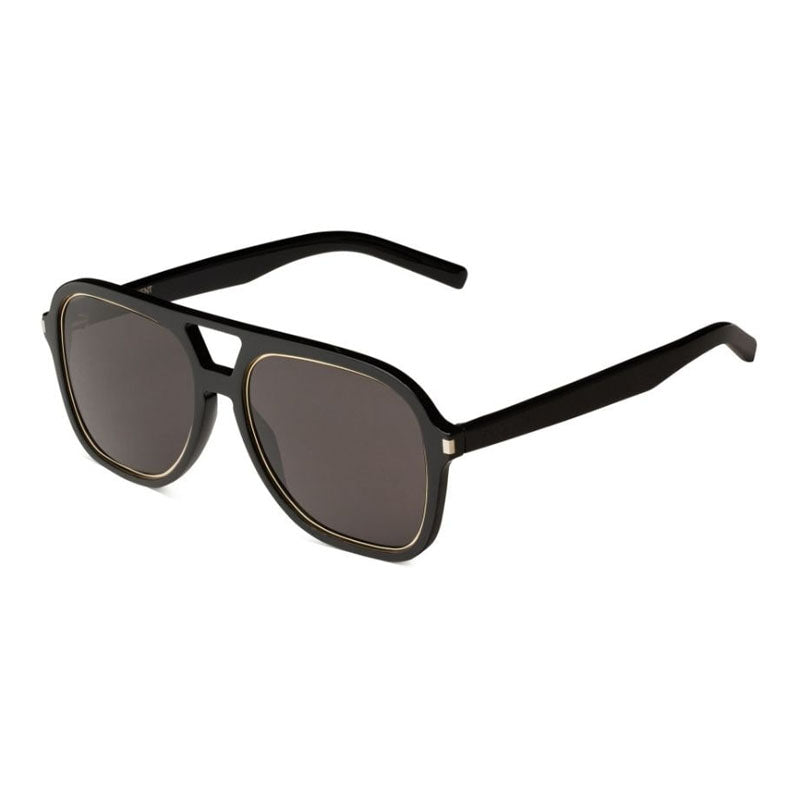 Saint Laurent Sunglasses Aviator Full Rim, Black Frame and Black Lens SL602RIM001