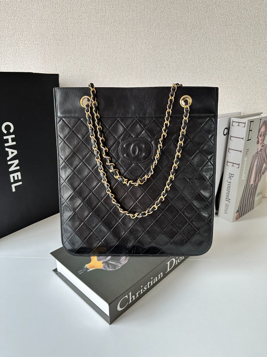 Chanel Quilted CC Flat Tote - Black Shoulder Bags, Handbags MR18082025X952