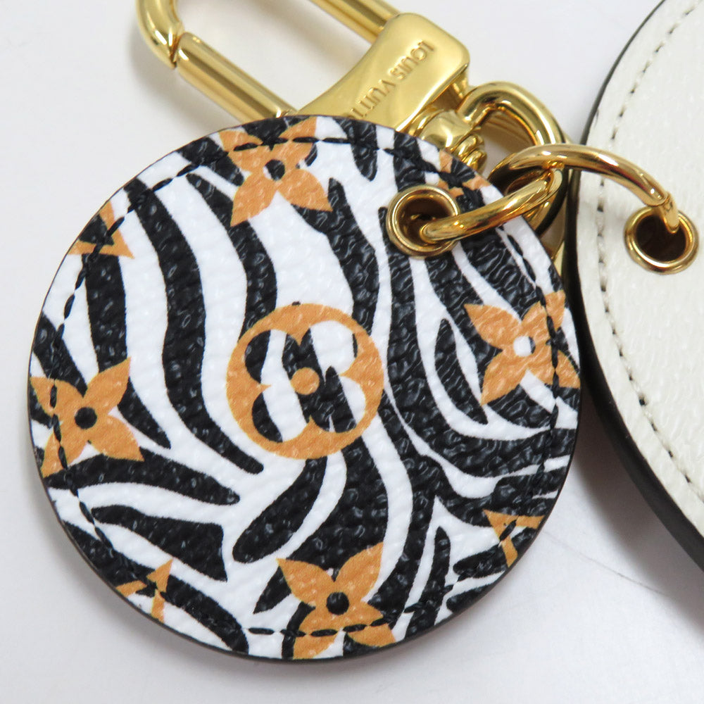 Louis Vuitton M68470 Giant Monogram Jungle Ivory Brown Black Zebra Cloth Bagg Chamber Key Her Keyling Small  Mens