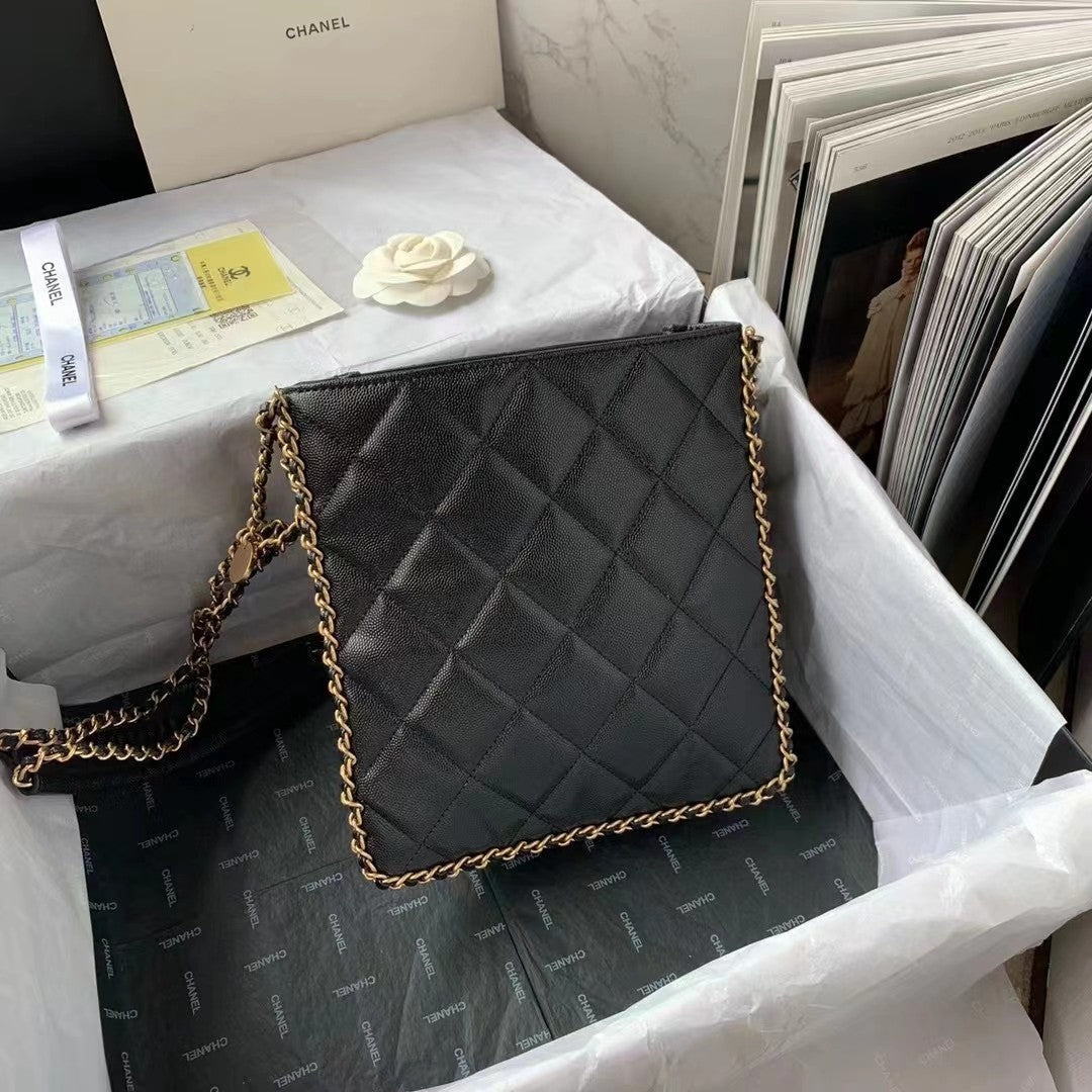 CHLSmall Shopping Bag Black For Women, Women’s Bags 9.1in/23cm AS3470 B08850 94305