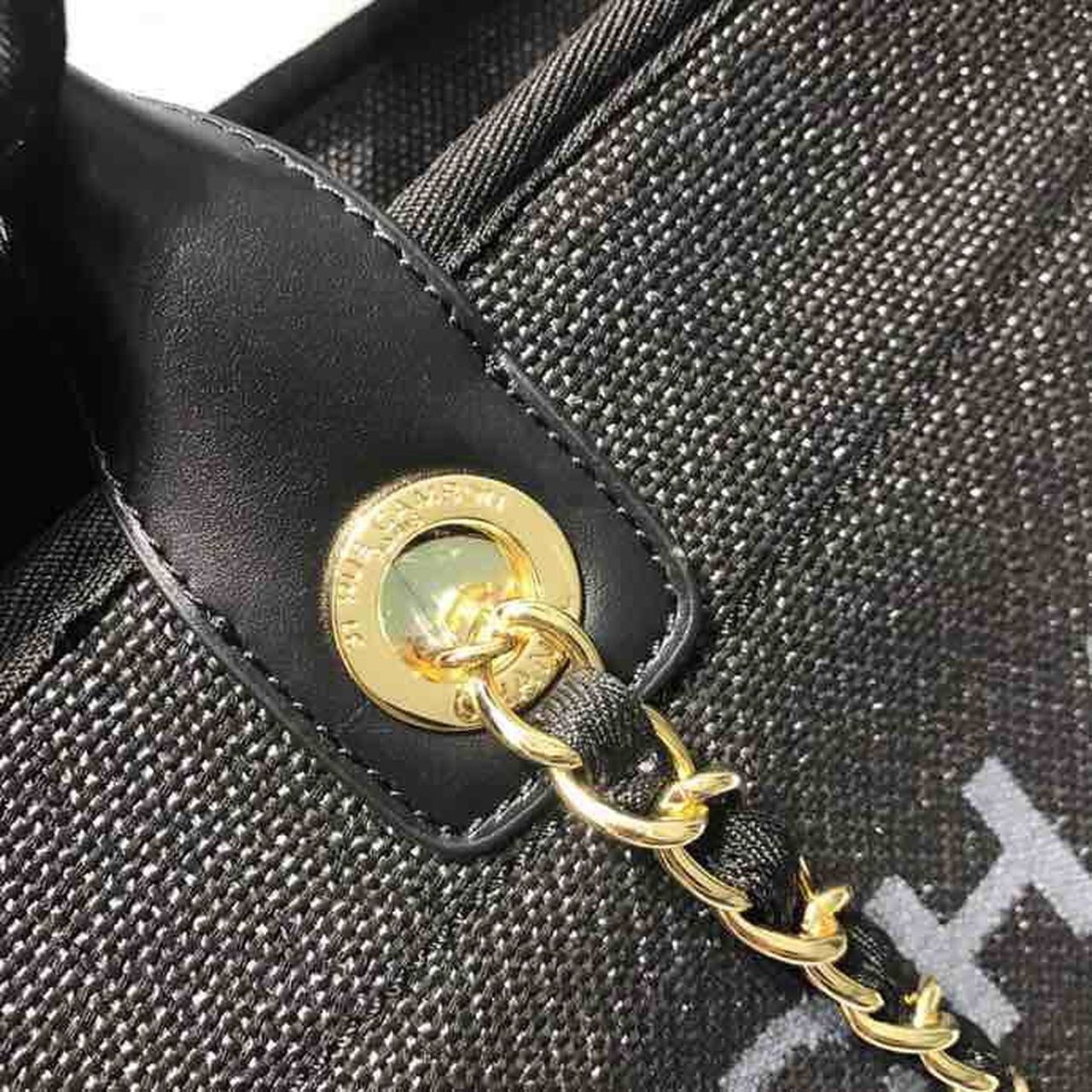 CHL Deauville Tote Canvas Bag Black/Grey/Multi For Women 14.9in/38cm