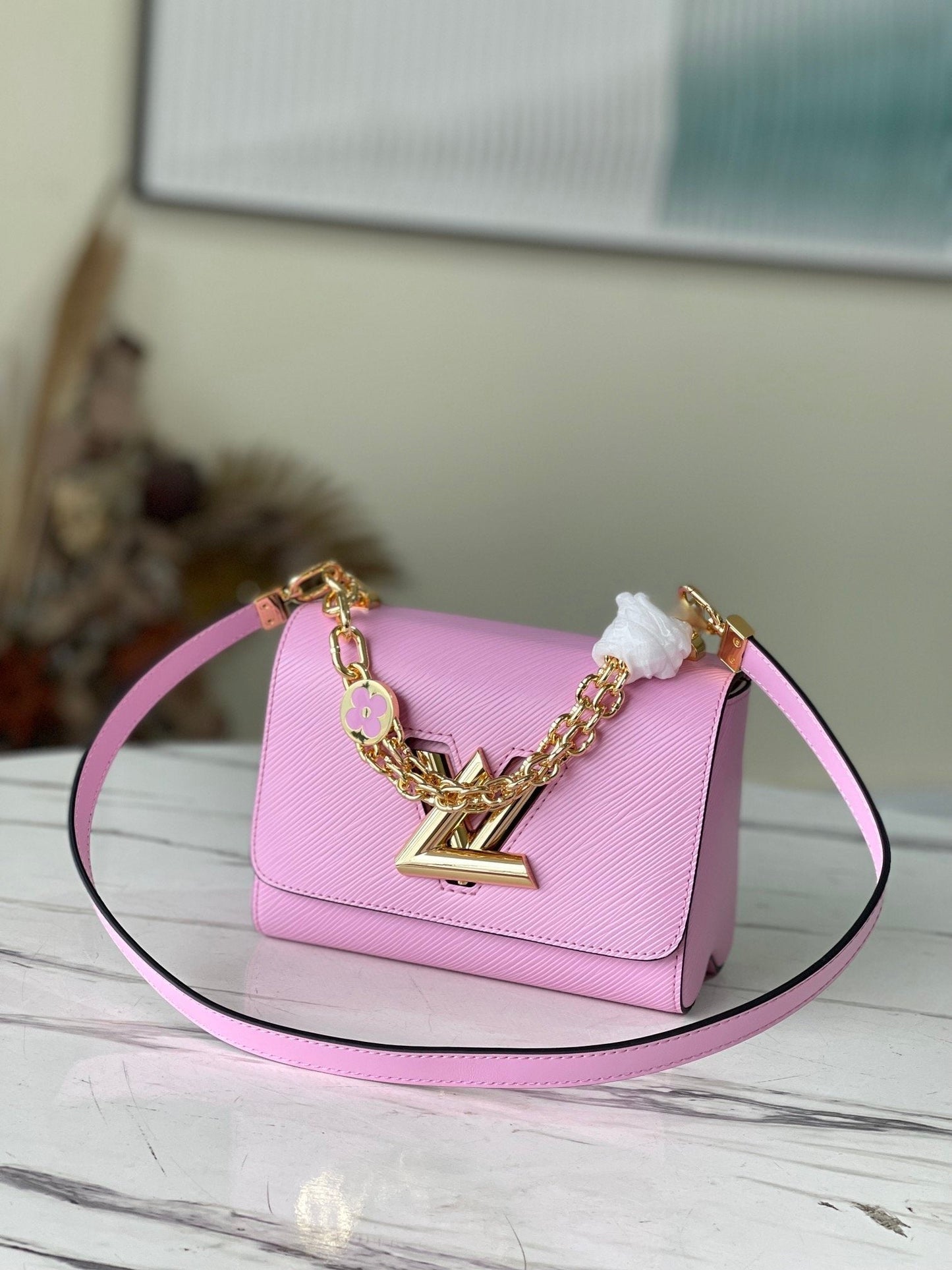 Top Quality Twist PM Monogram Flower Wisteria Purple For Women,  Shoulder And Crossbody Bags 9.1in/23cm Top Quality M59405
