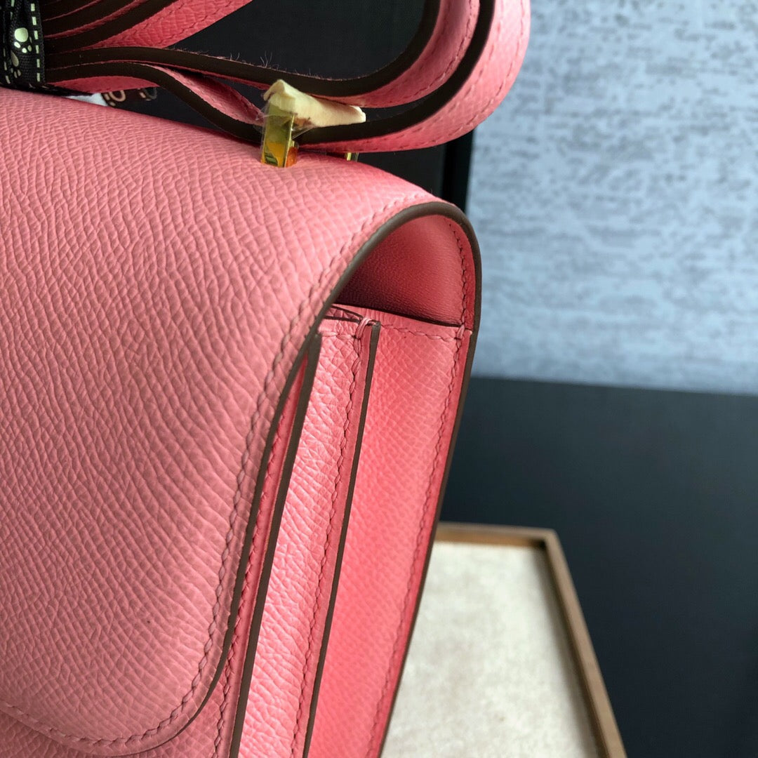Top Quality Constance 23 Epsom Pink For Women, Womens Handbags, Shoulder Bags 9in/23cm