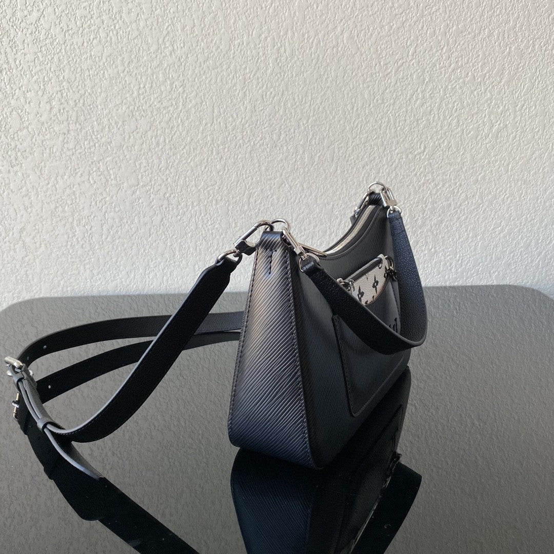 Top Quality Marelle Epi Black For Women,  Shoulder And Crossbody Bags 9.8in/25cm Top Quality M80689