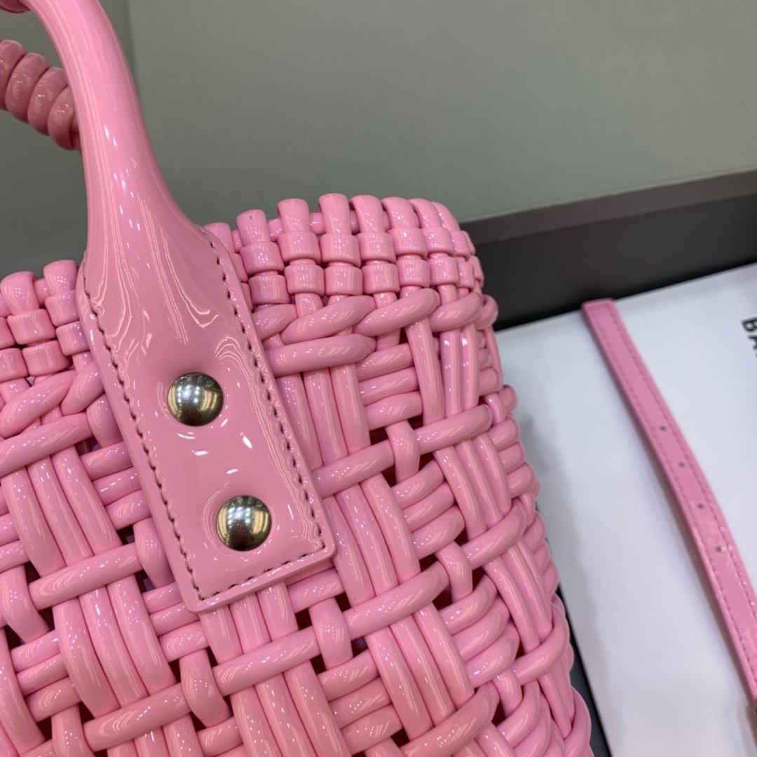 Top Quality Bistro XS Basket With Strap In Pink, For Women,  Bags 16.1in/41cm
