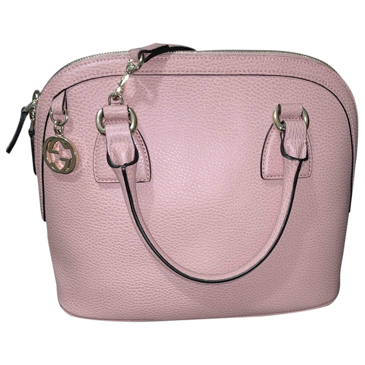 Gucci dôme pink leather handbag