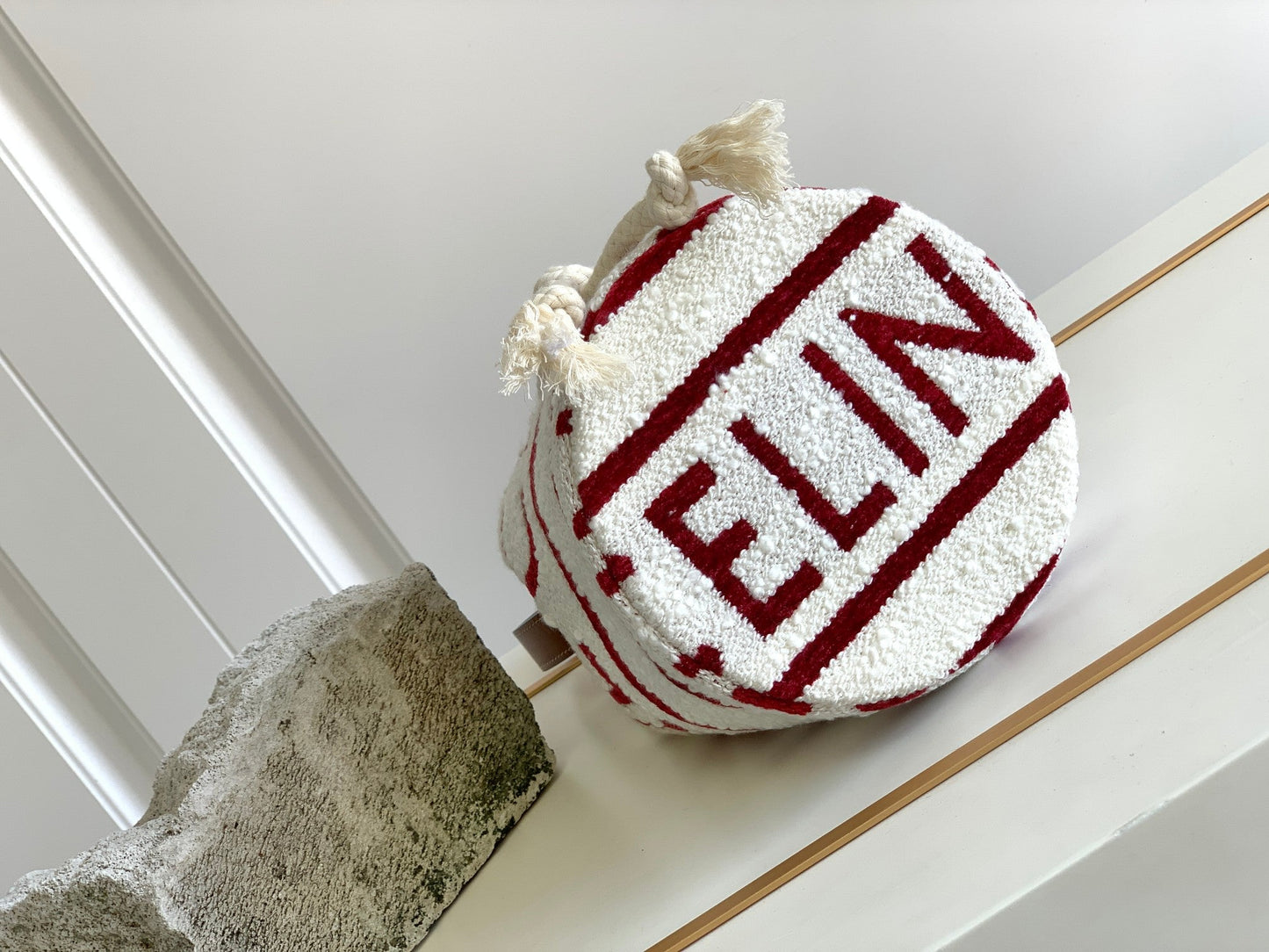 Top Quality Teen Drawstring In Textile With Top Quality All-Over White/Red For Women 7in/19cm