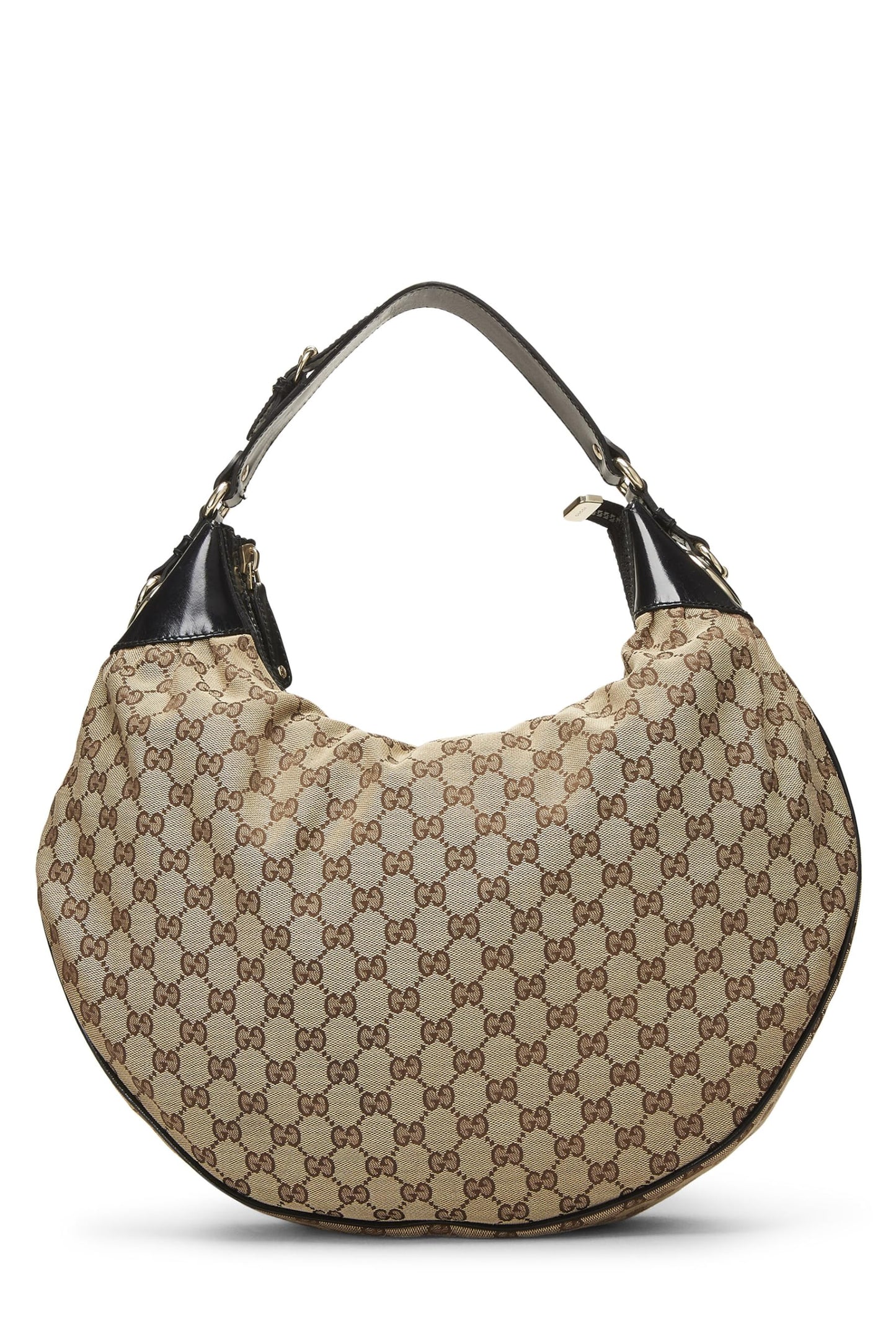 Gucci, Black Original GG Canvas Hobo, Black