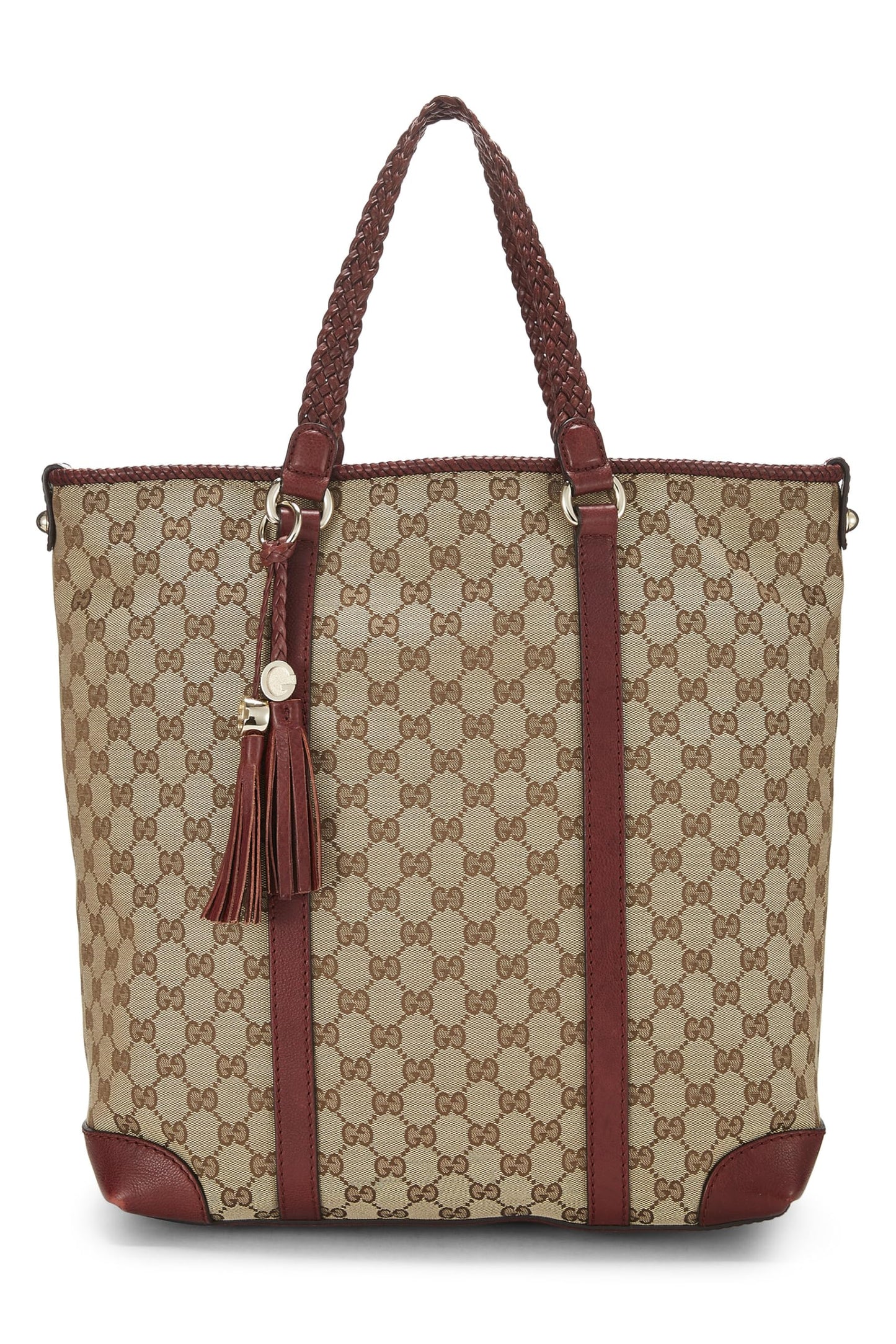 Gucci, Burgundy Original GG Canvas Tote, Burgundy