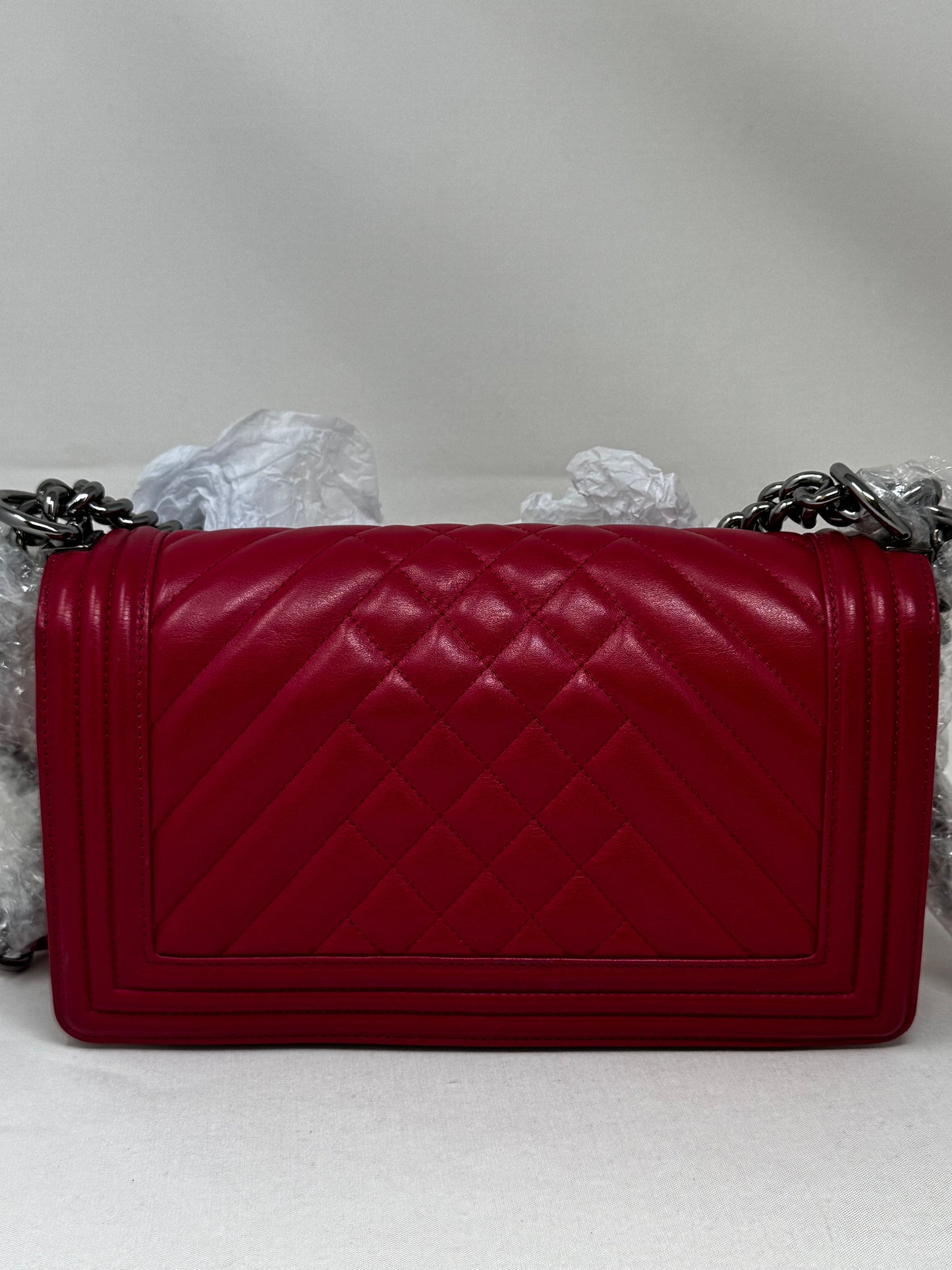 CHANEL leboy hot pink BJ1-15
