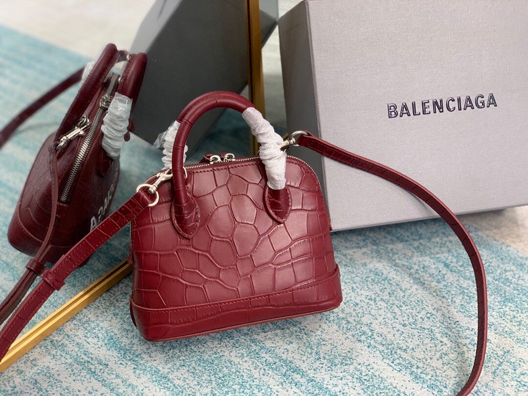 Top Quality Ville Mini Handbag In Dark Red, For Women,  Bags 4.7in/12cm