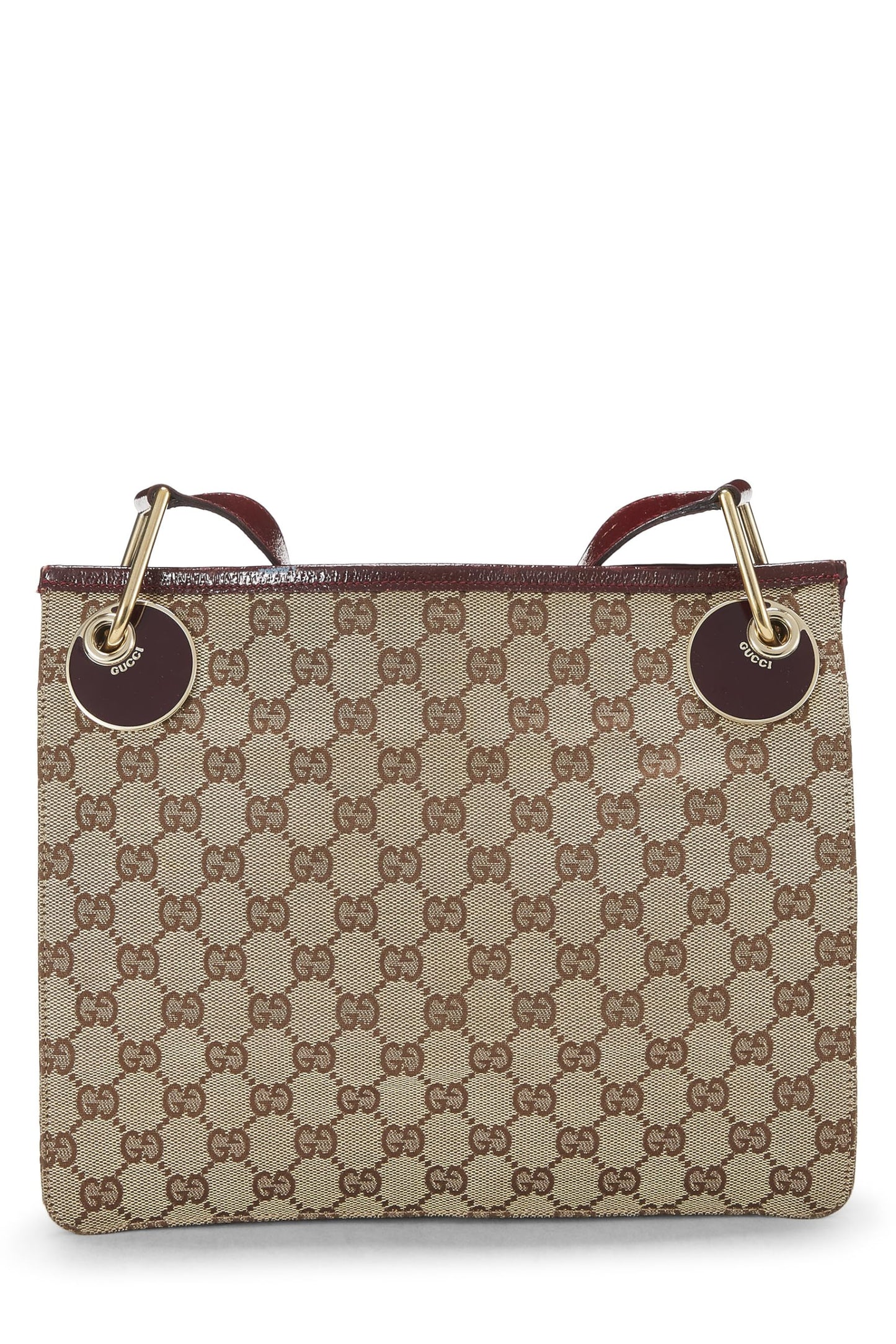 Gucci, Burgundy Original GG Canvas Shoulder Bag, Burgundy