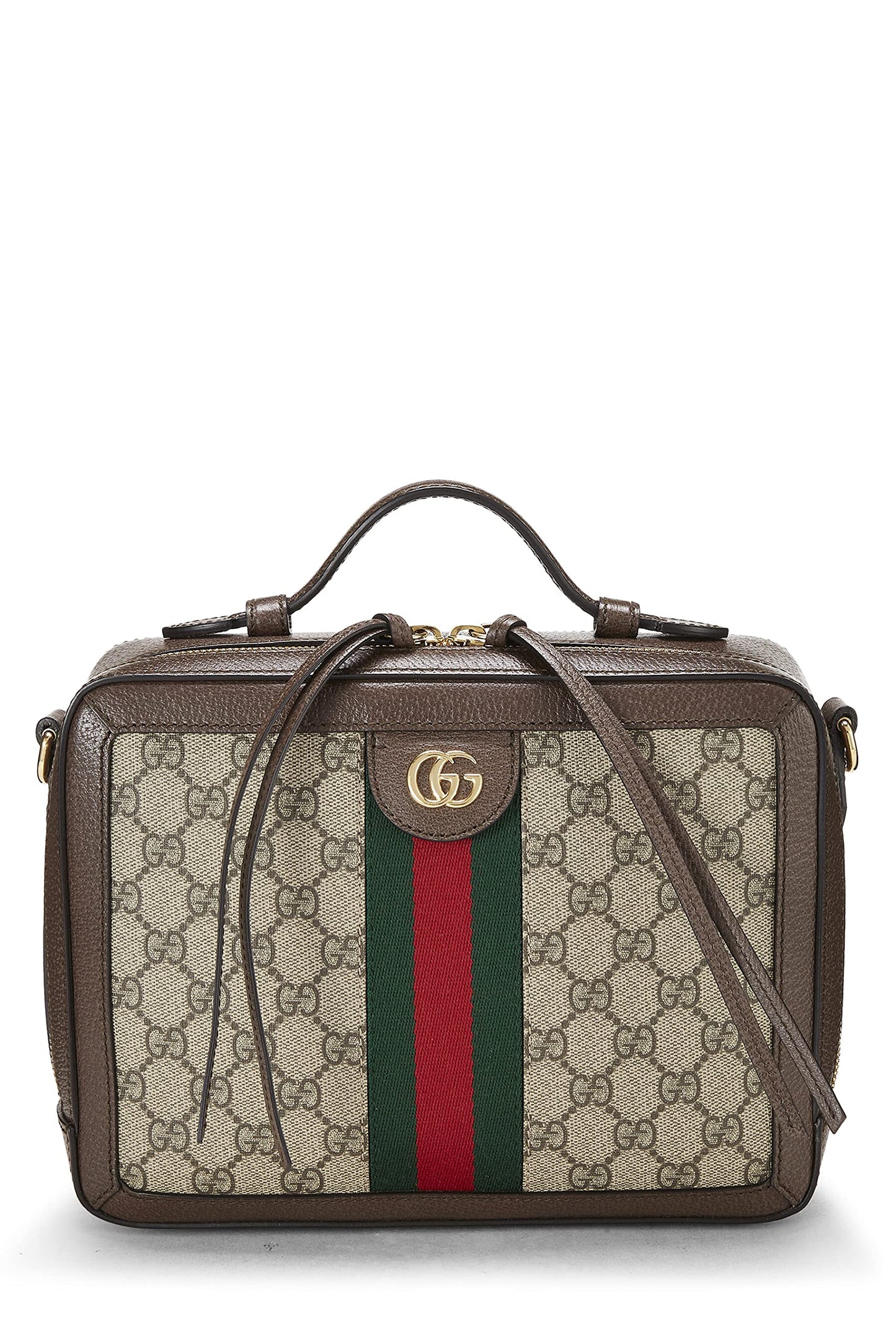 Gucci, Original GG Supreme Canvas Web Ophidia Shoulder Bag Medium, Brown