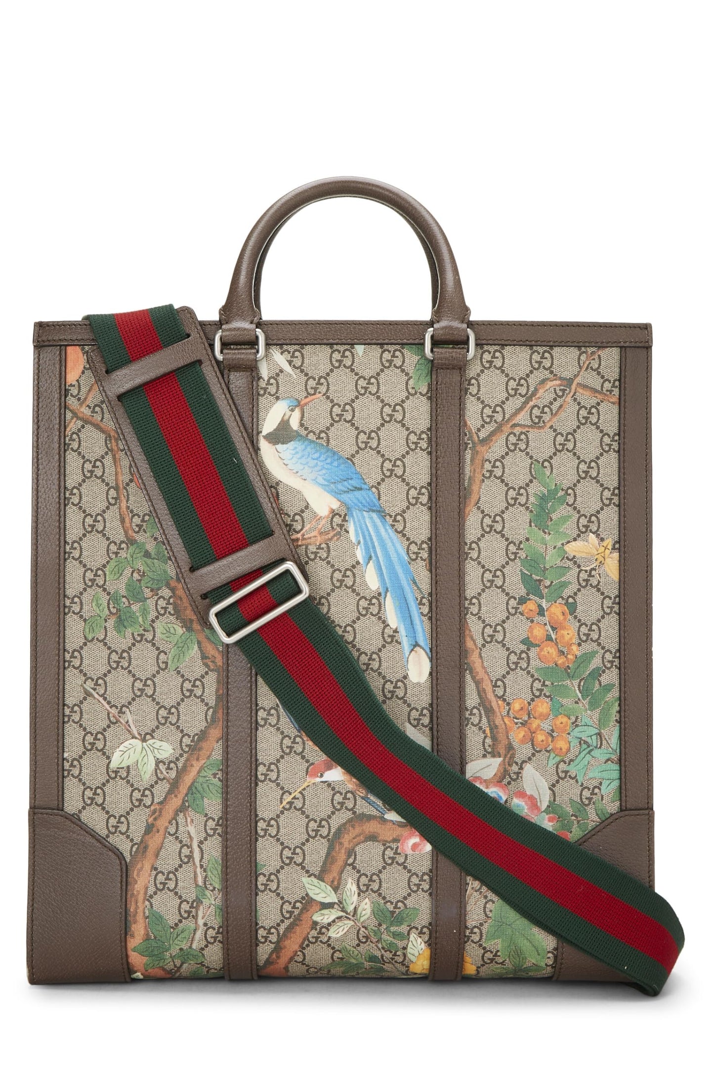 Gucci, Original GG Supreme Canvas Tian Tote Large, Brown