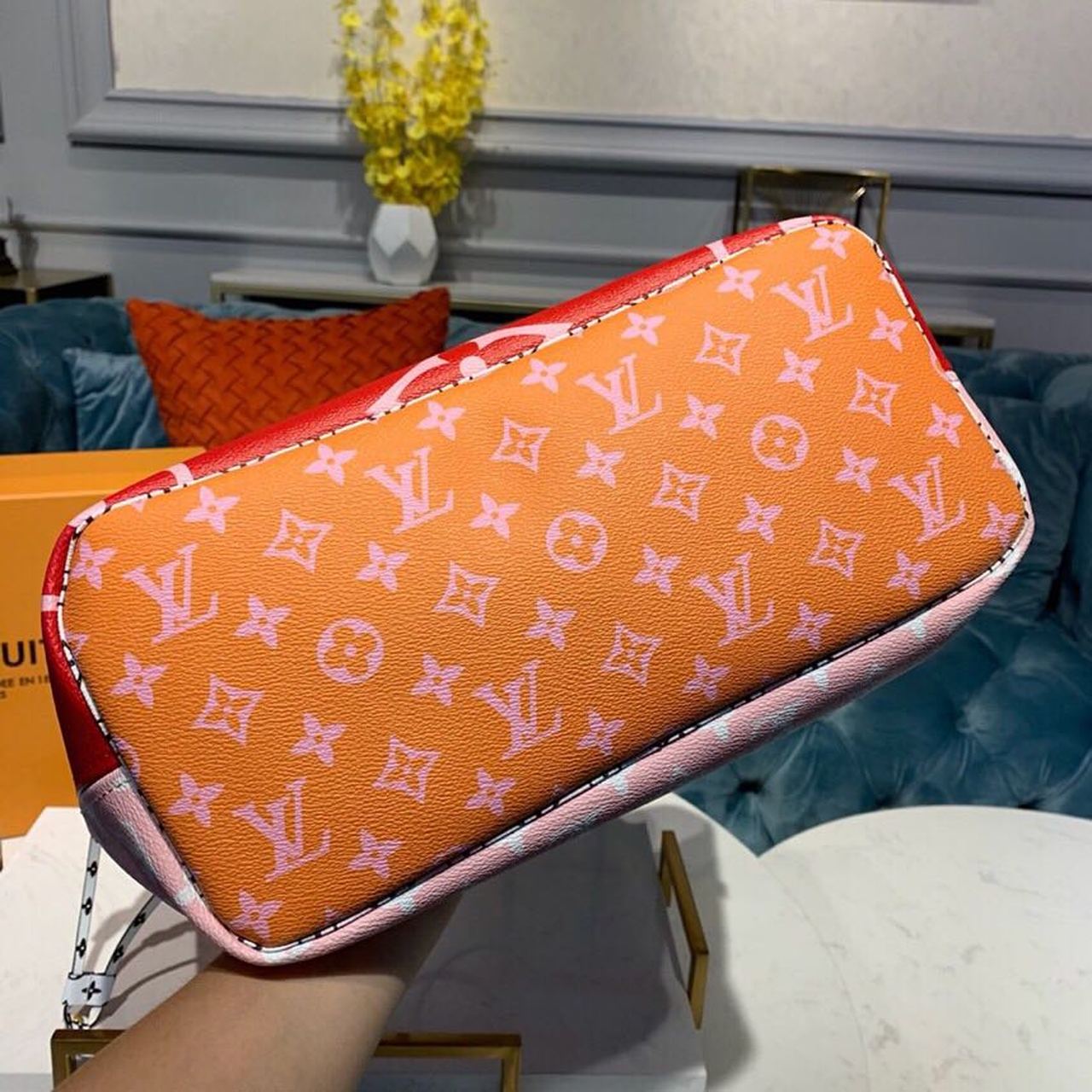 Top Quality Neverfull MM Tote Bag Monogram Canvas Red For Women, Womens Handbags 12.6in/32cm Top Quality M44567