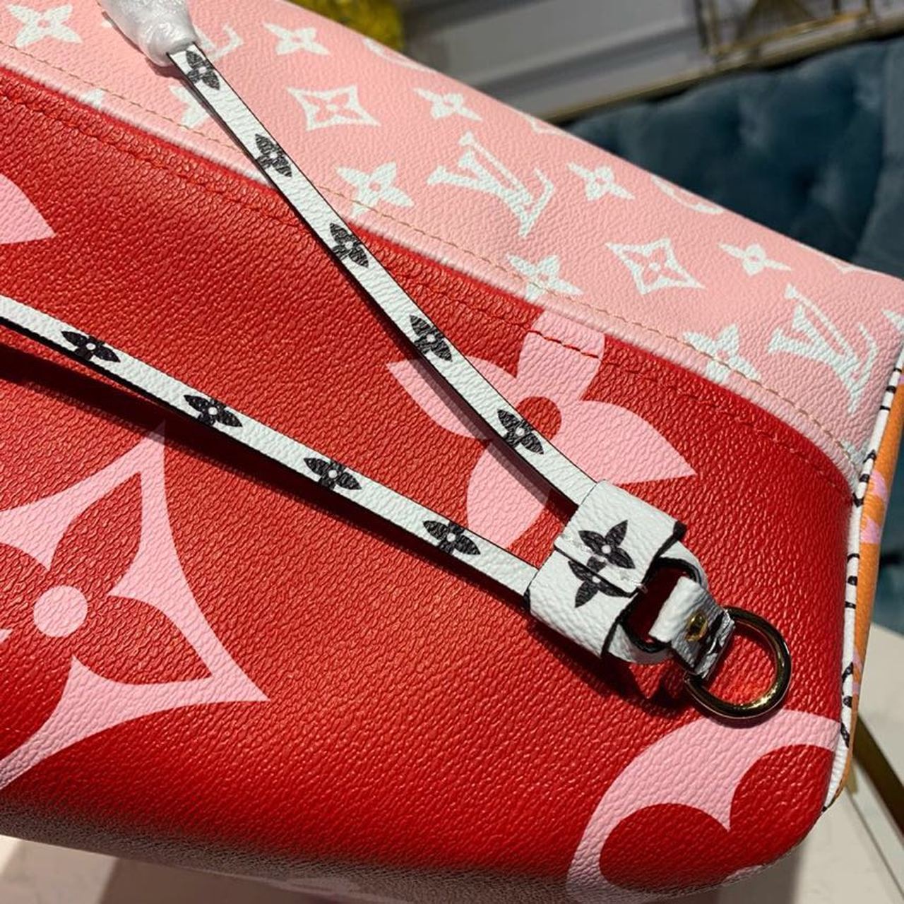 Top Quality Neverfull MM Tote Bag Monogram Canvas Red For Women, Womens Handbags 12.6in/32cm Top Quality M44567