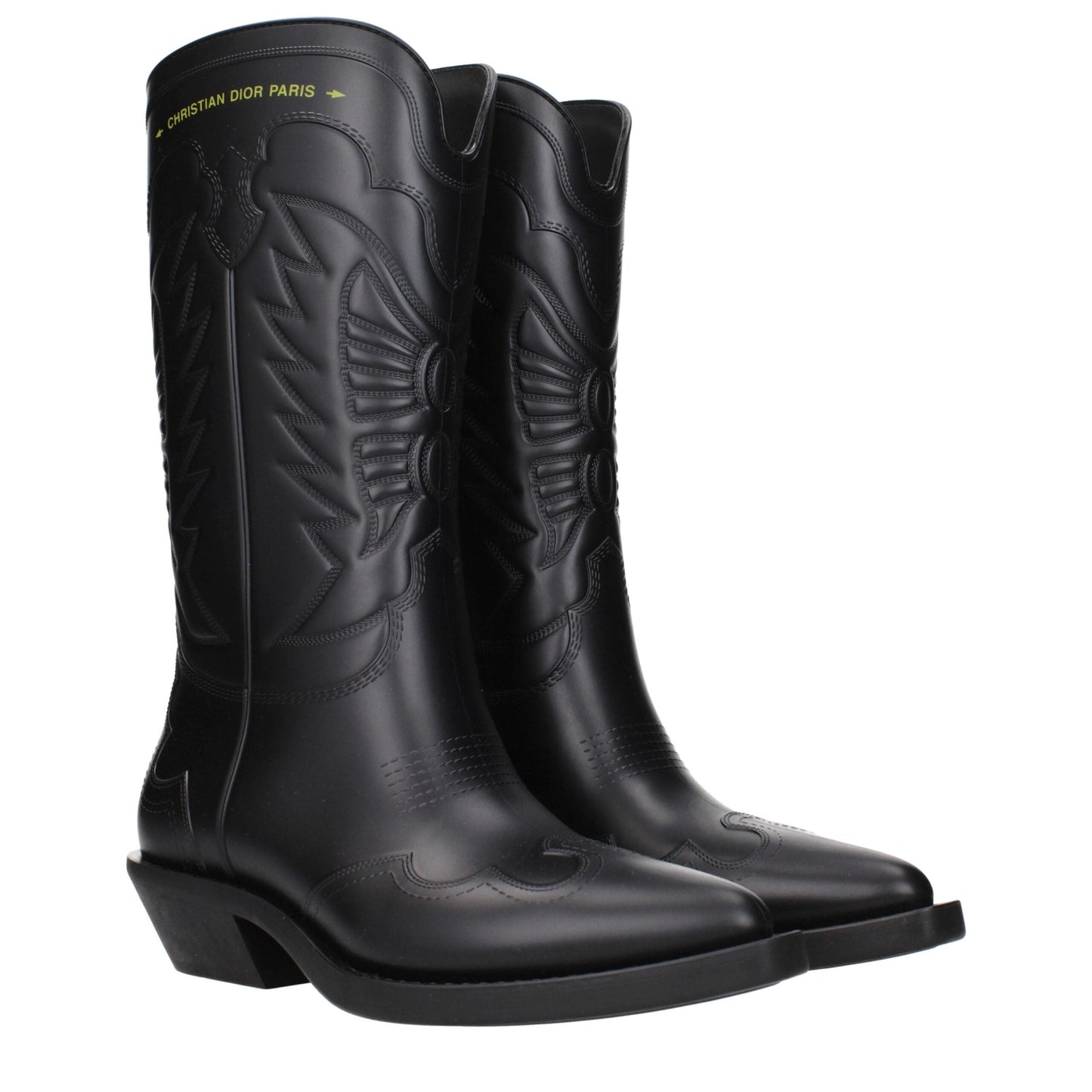 Christian Dior Black Cotton Women's Boots