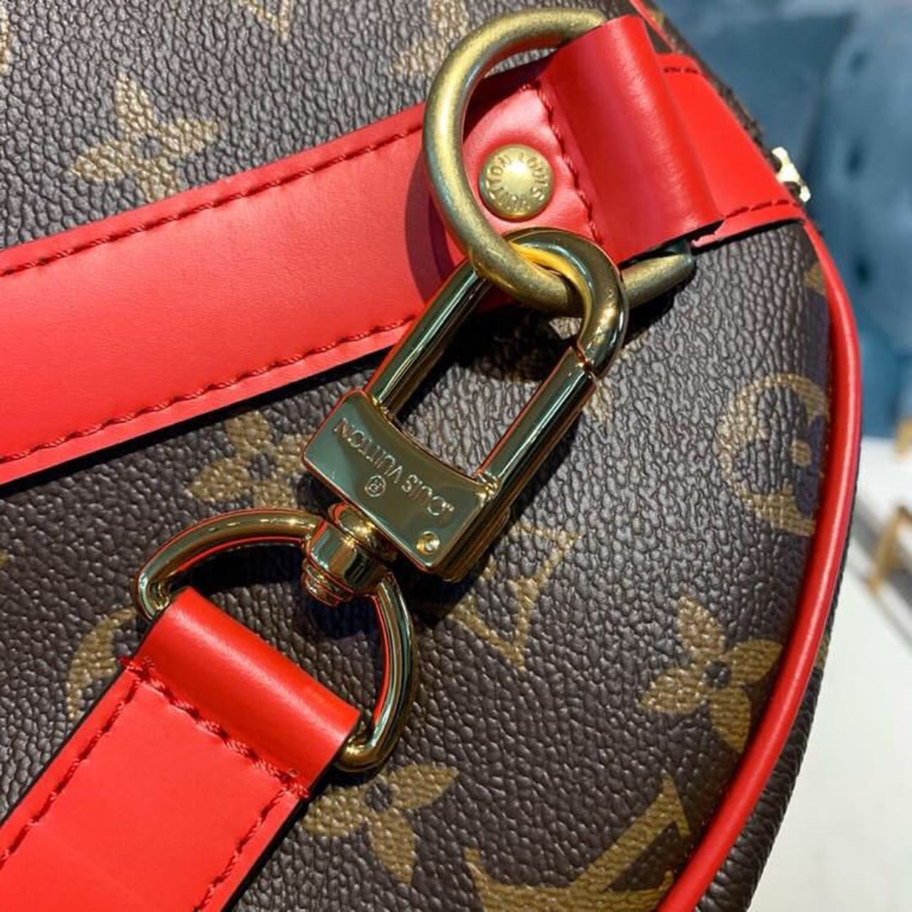 Top Quality Keepall Bandouliere 50 Monogram Canvas Red For Men, Bags 19.7in/50cm Top Quality M44740