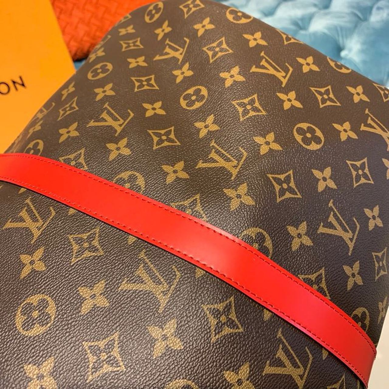Top Quality Keepall Bandouliere 50 Monogram Canvas Red For Men, Bags 19.7in/50cm Top Quality M44740
