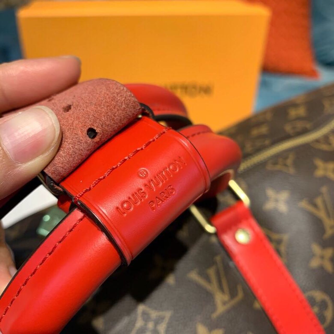 Top Quality Keepall Bandouliere 50 Monogram Canvas Red For Men, Bags 19.7in/50cm Top Quality M44740