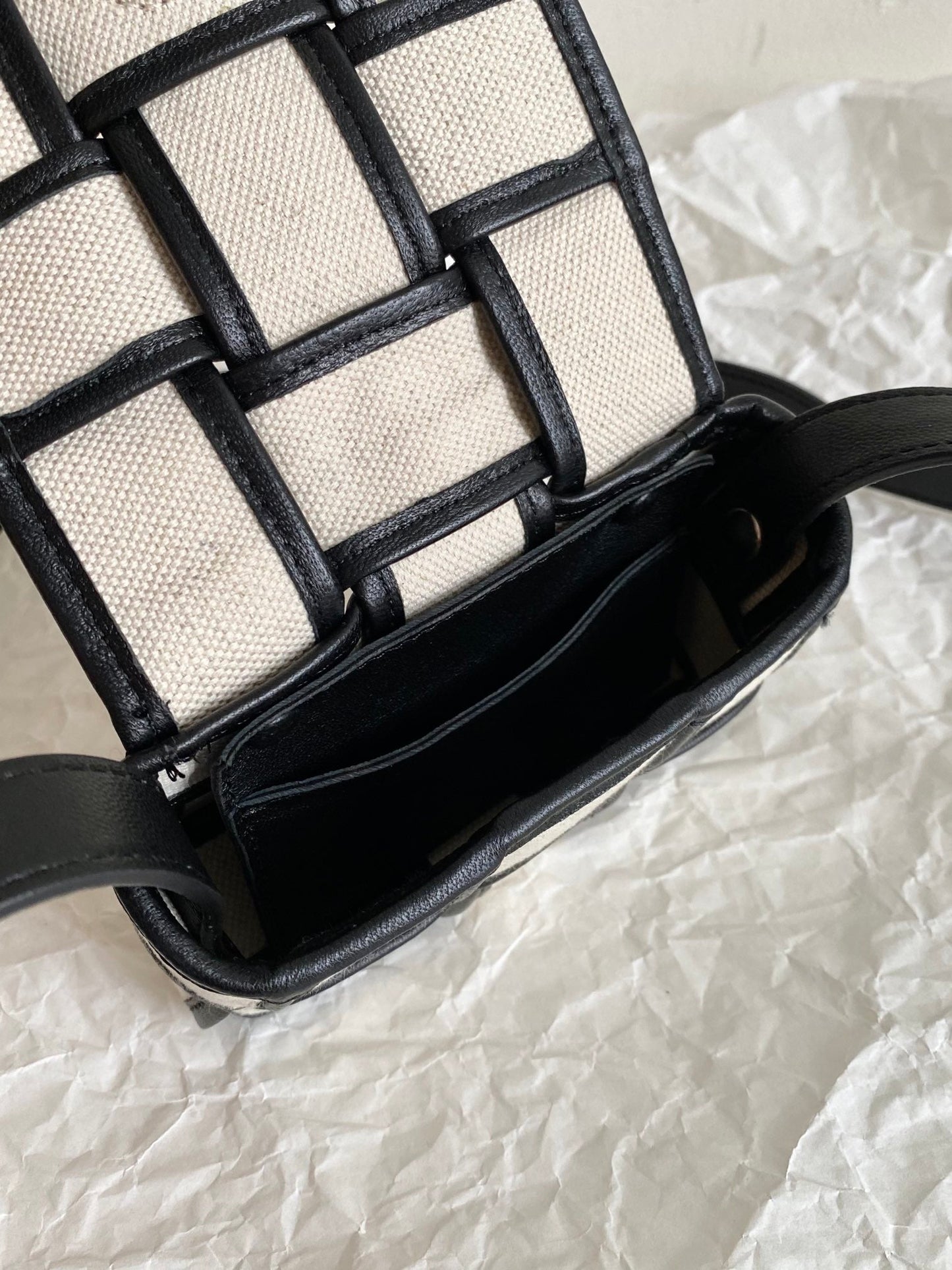 Top Quality Candy Cassette Beige And Black, For Women, Bags 4.7in/12cm 714618VMBN39811