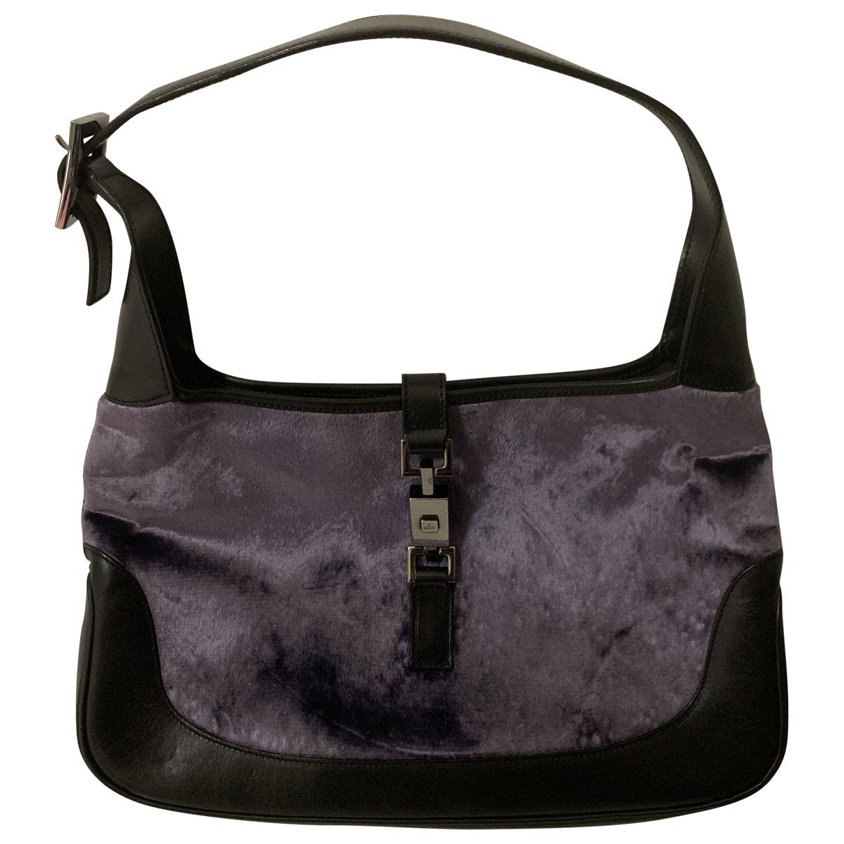 Gucci jackie    purple velvet handbag