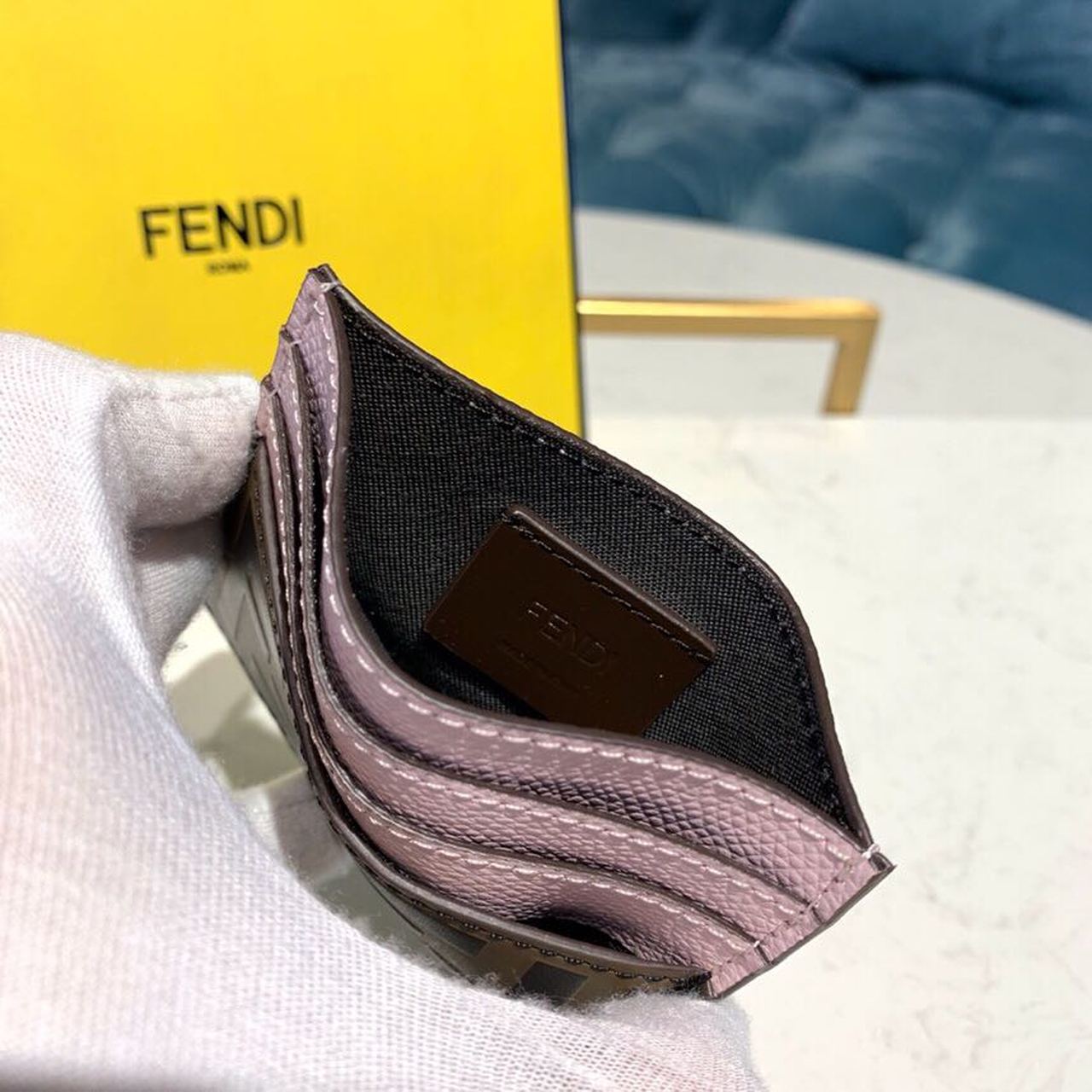 Top QualityTop Quality Card Holder Light Pink For Women, Women’s Wallet 3.9in/10cm FF 8M0269
