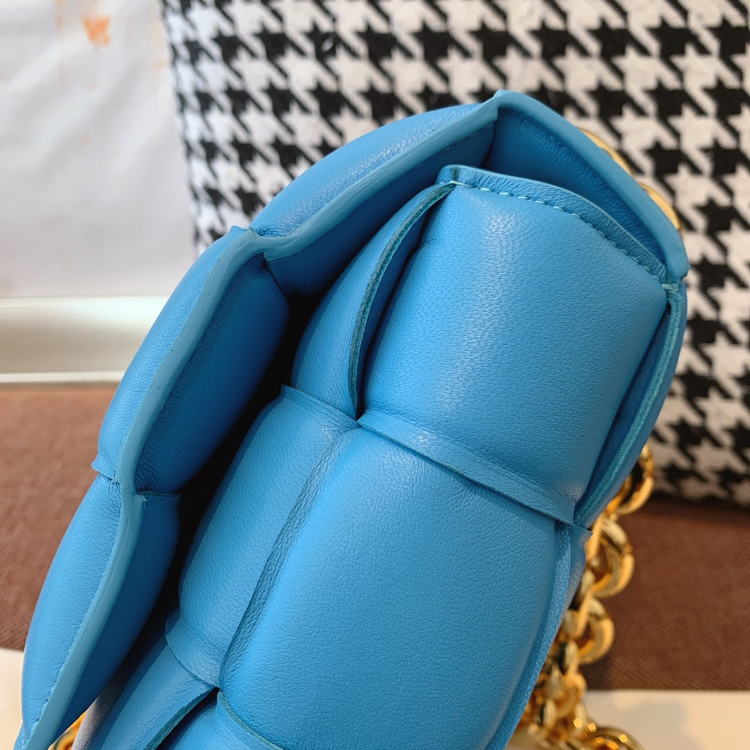 Top Quality Chain Cassette Blue, For Women, Women’s Bags 10.2in/26cm