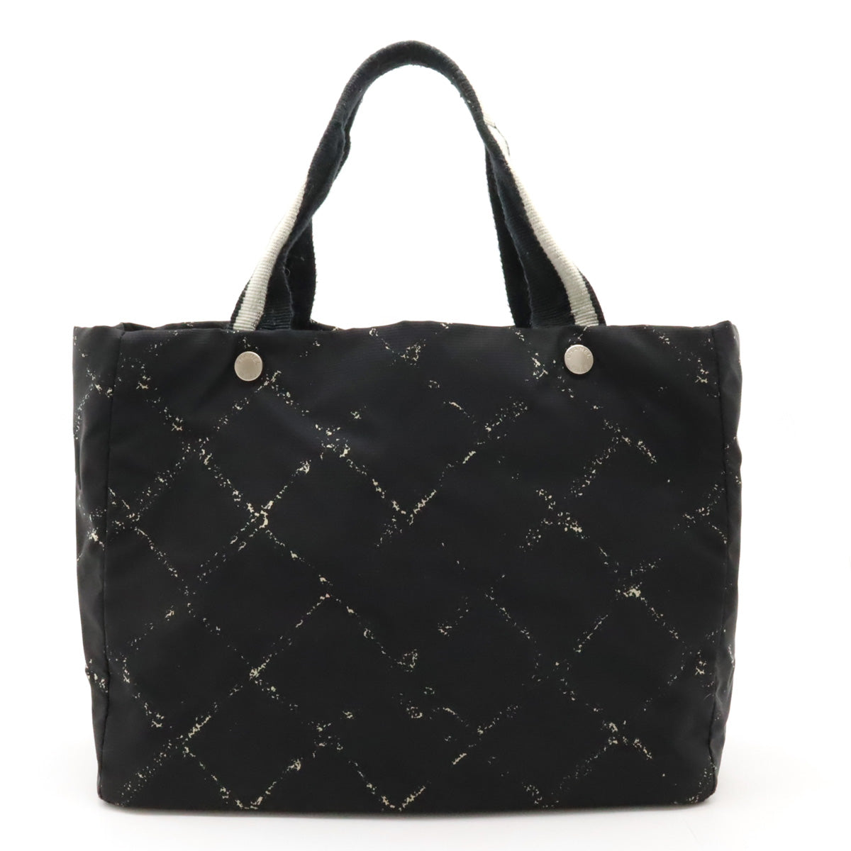 Chanel  Travel Line Tote MM Tooth Bag Shoulder Bag Shoulder Bag Nylon Black Red Red Silver Gold  Blumin